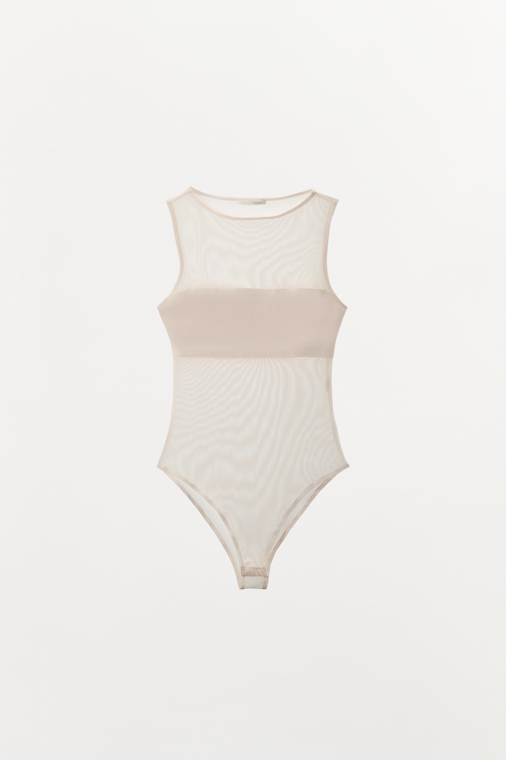 COMBINATION TULLE BODYSUIT by ZARA
