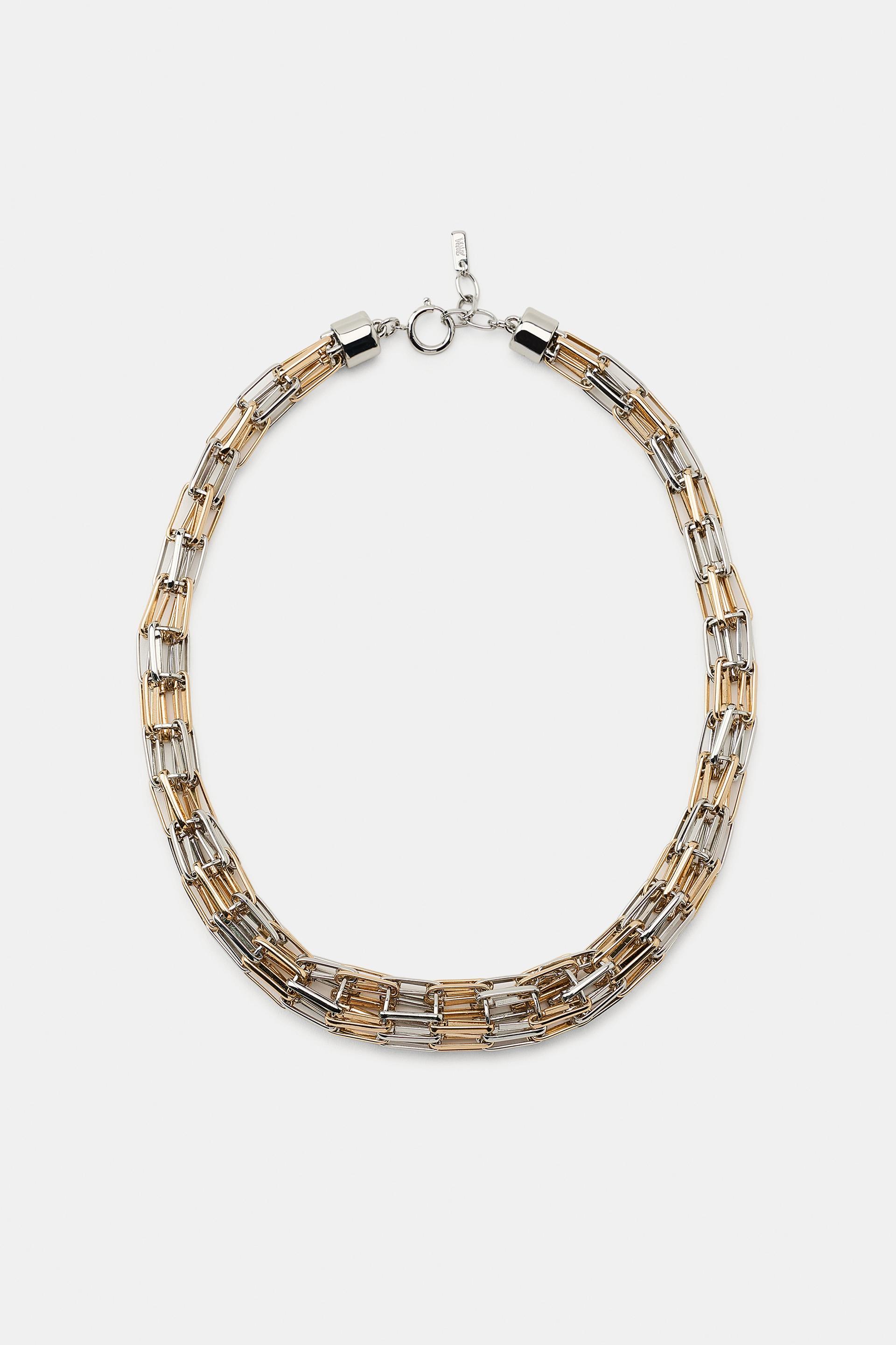 COMBINED LINK NECKLACE by ZARA