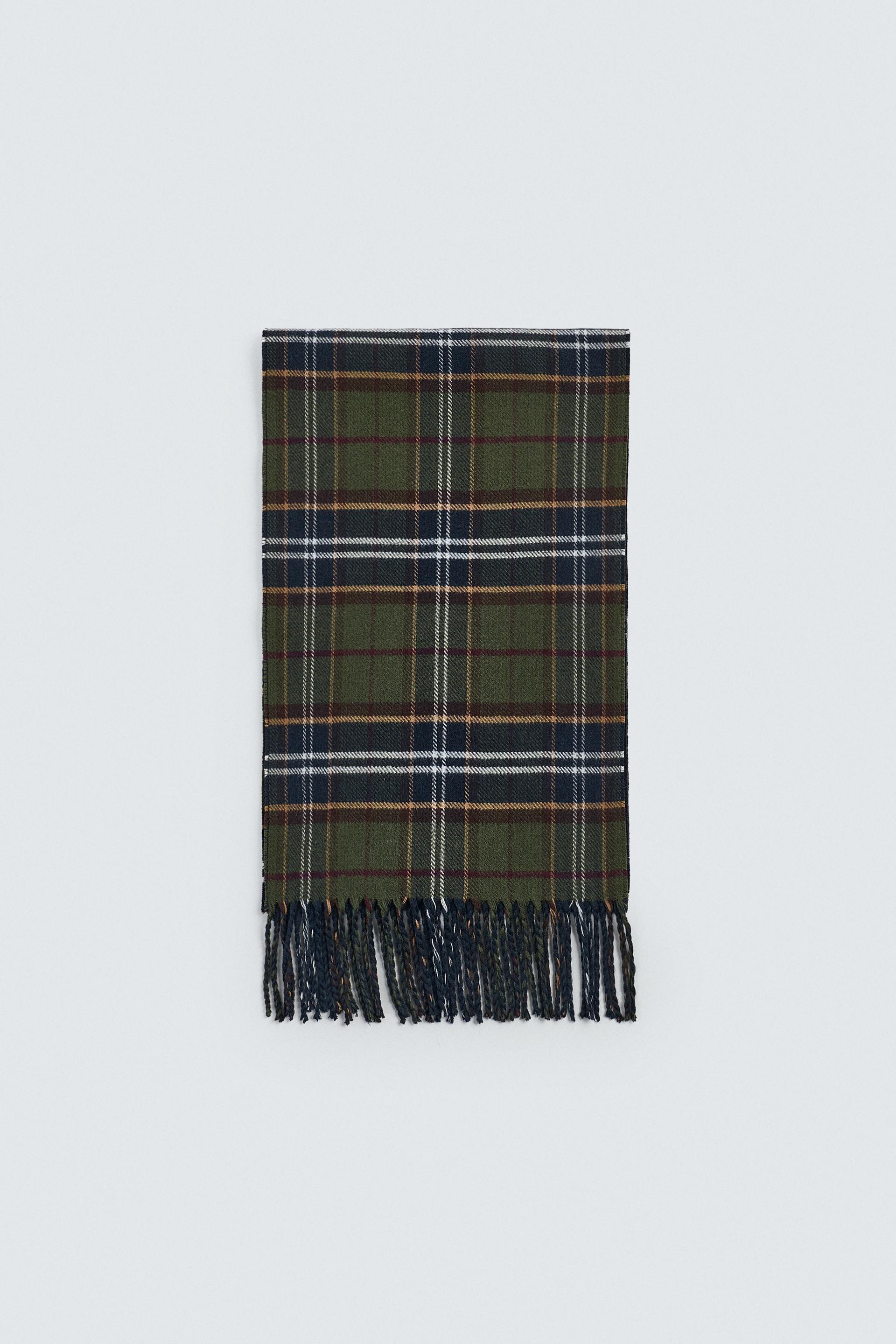 COMBINED PLAID SCARF by ZARA