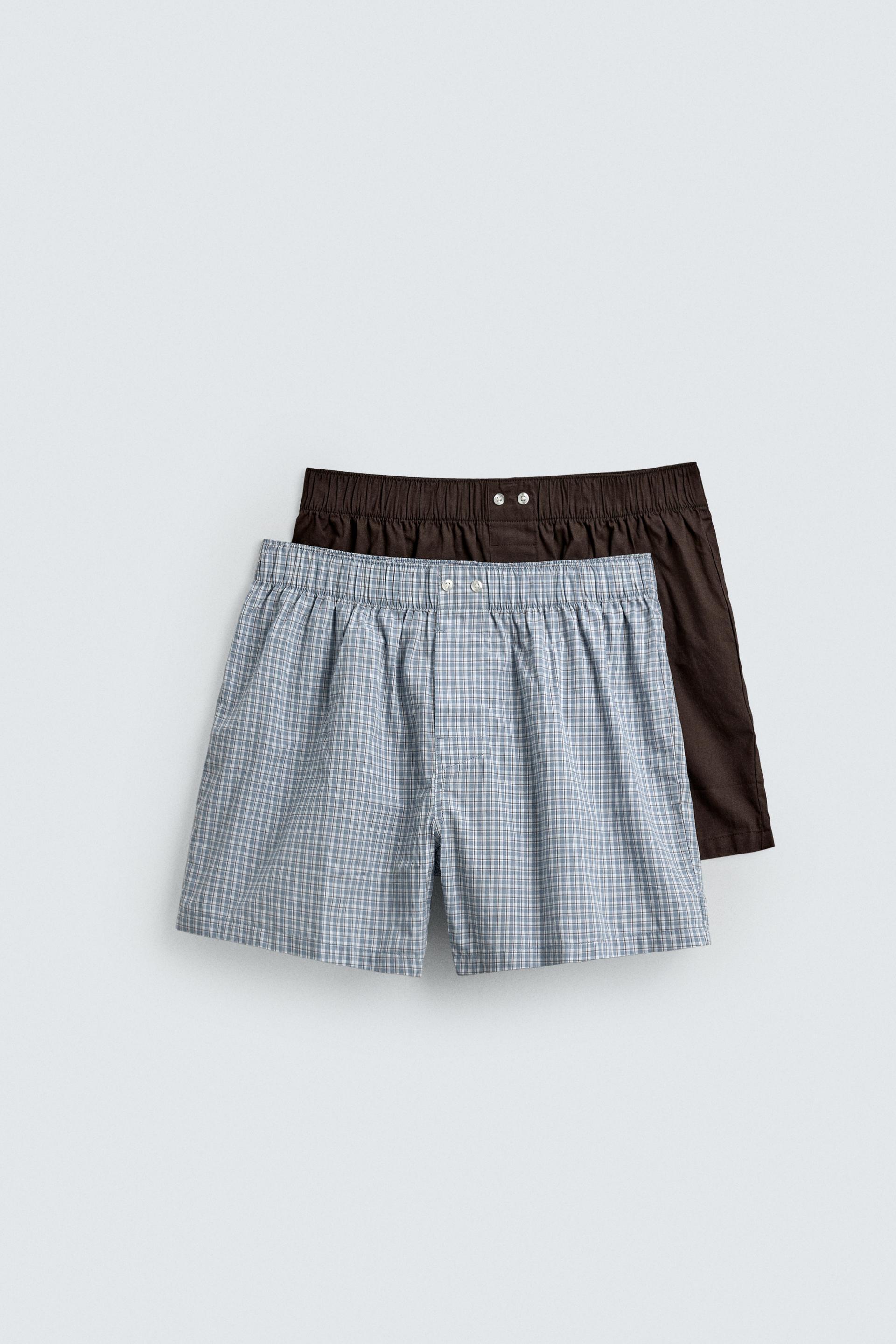 COMBINED POPLIN BOXERS PACK 2 by ZARA