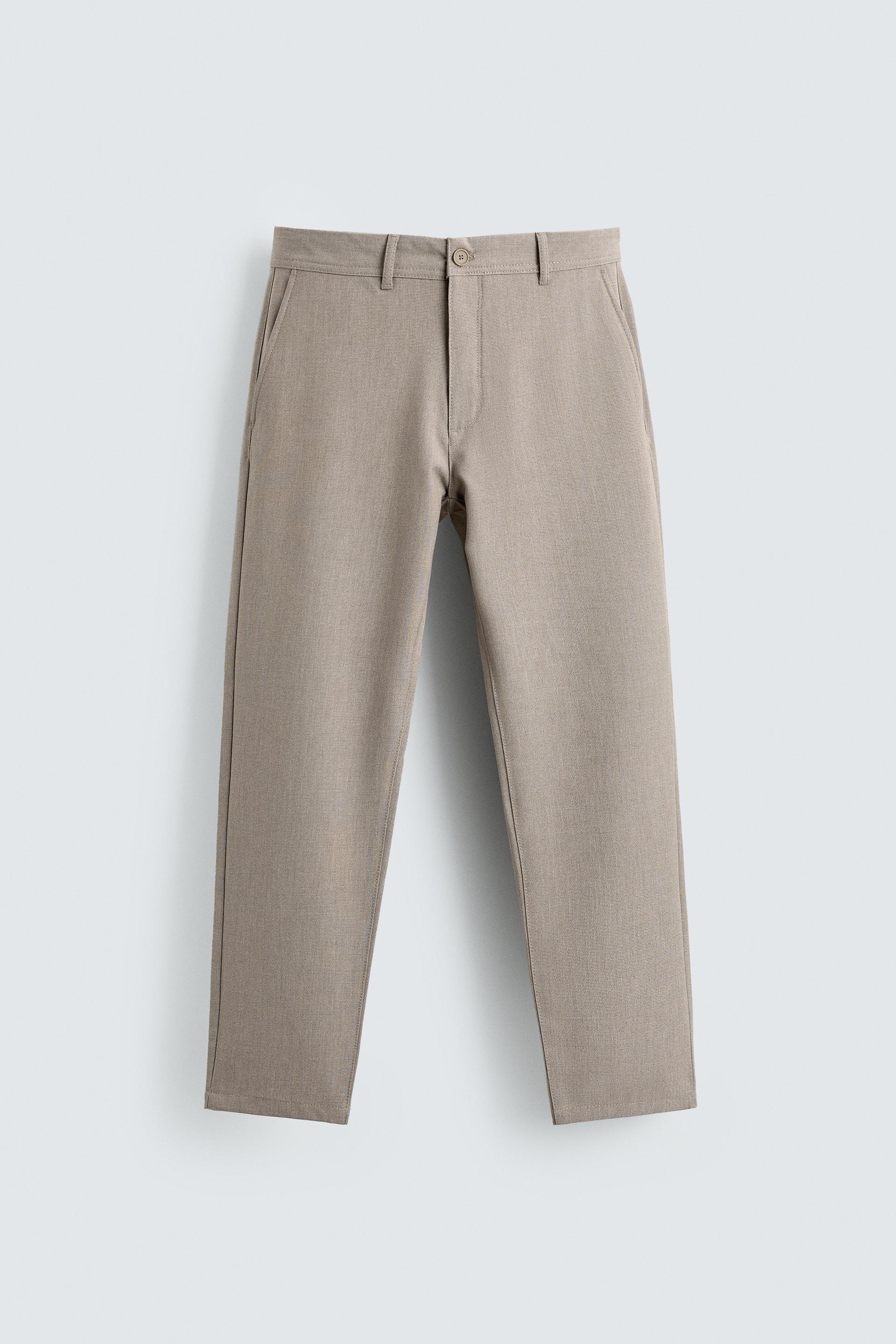 COMFORT STRUCTURED CHINO PANTS by ZARA