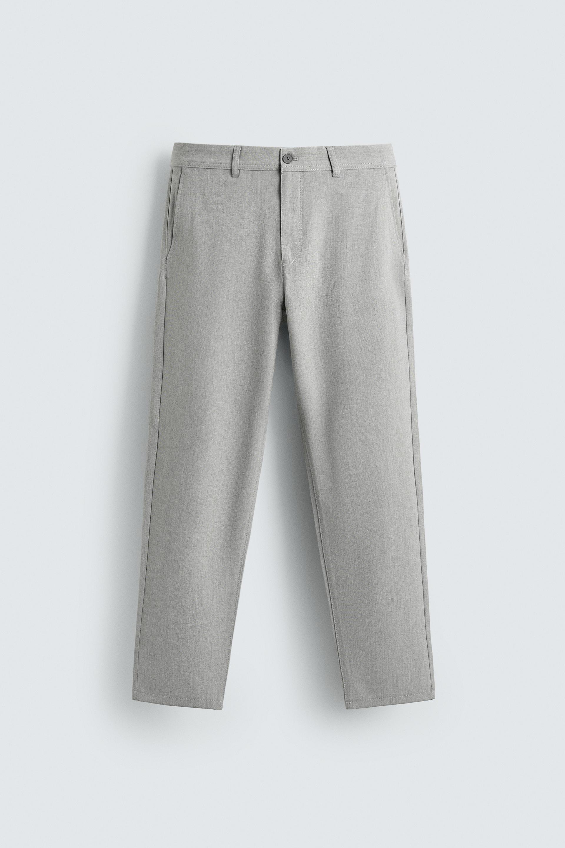 COMFORT STRUCTURED CHINO PANTS by ZARA