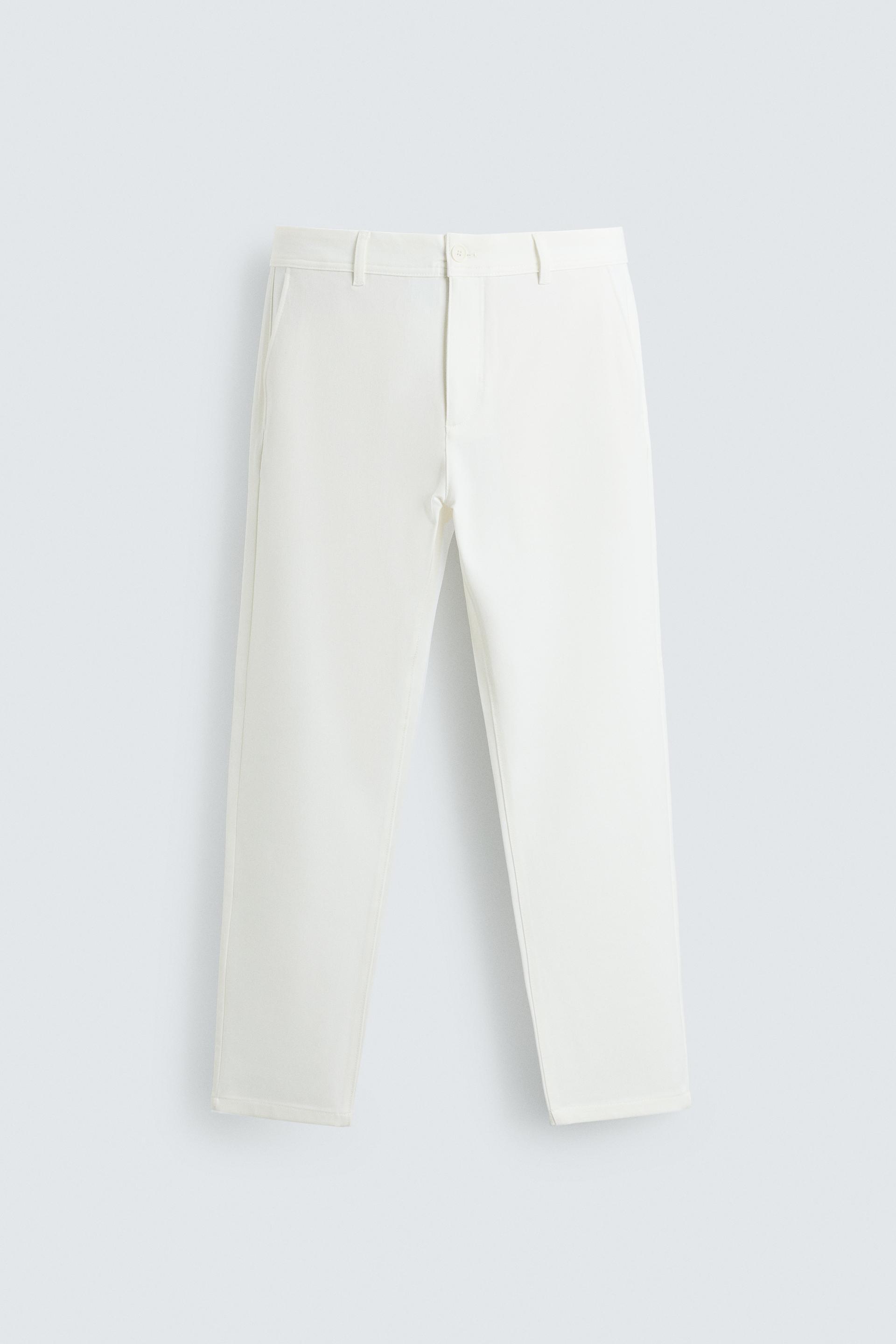 COMFORT STRUCTURED CHINO PANTS by ZARA