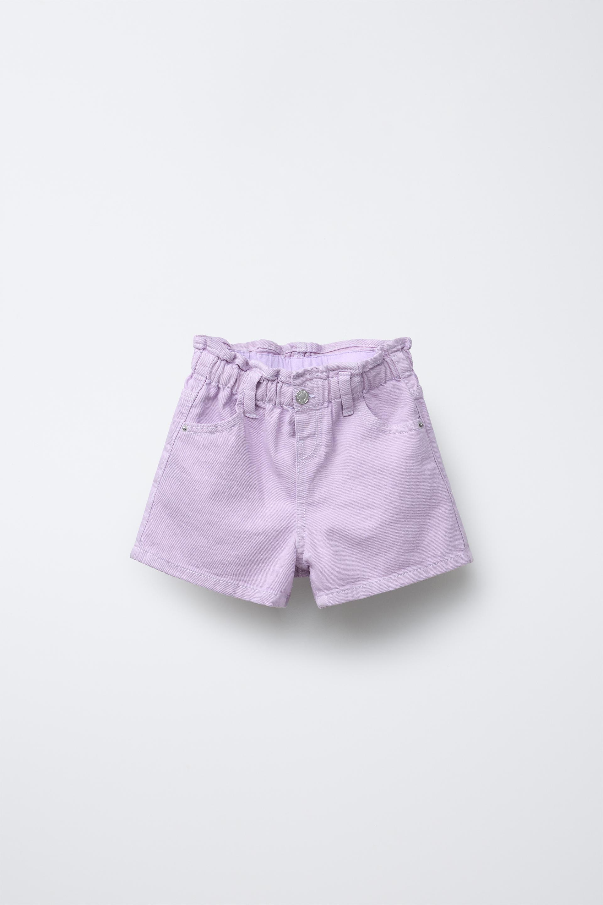 COMFORT TWILL PAPERBAG SHORTS by ZARA