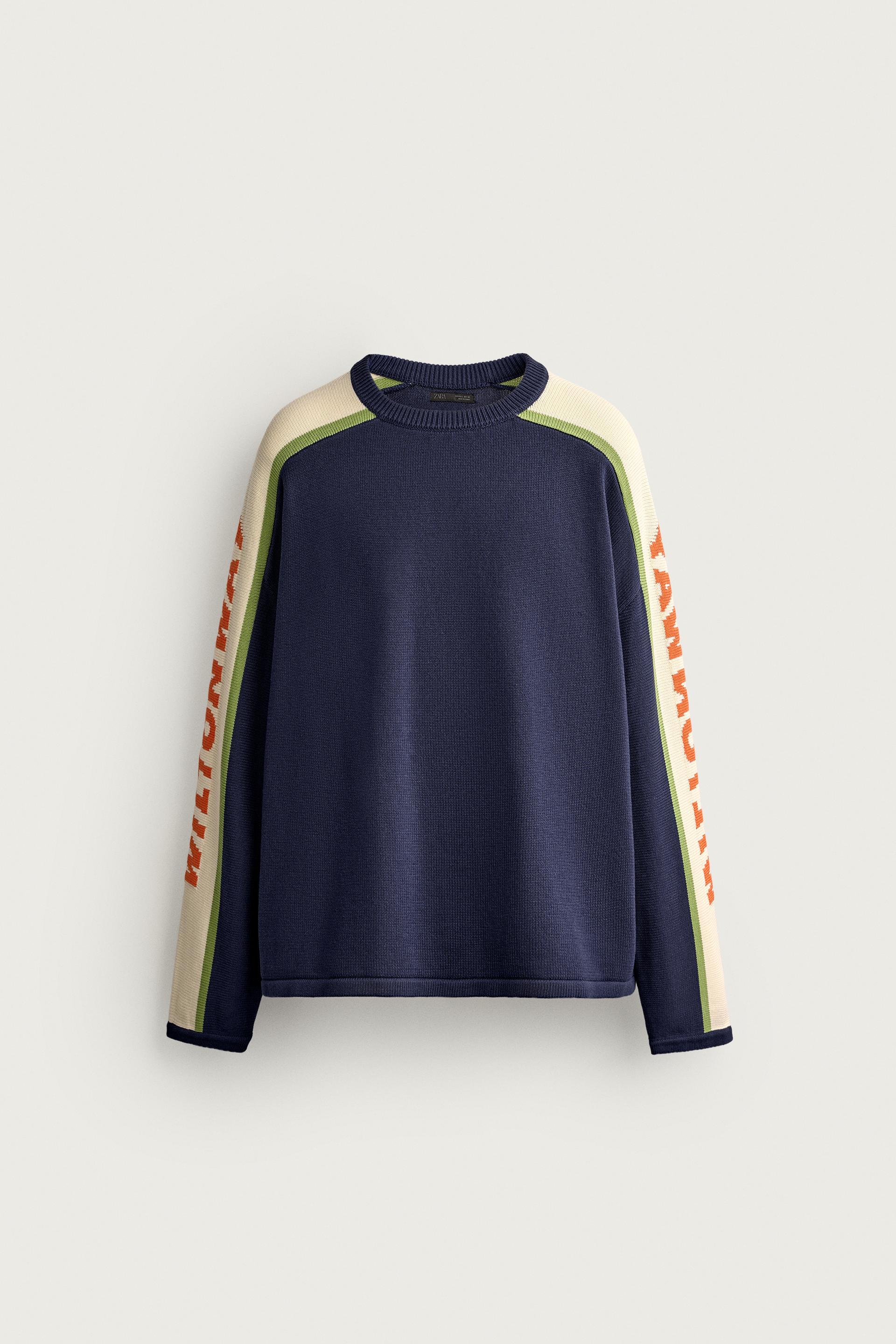 CONTRAST BANDS JACQUARD JUMPER by ZARA