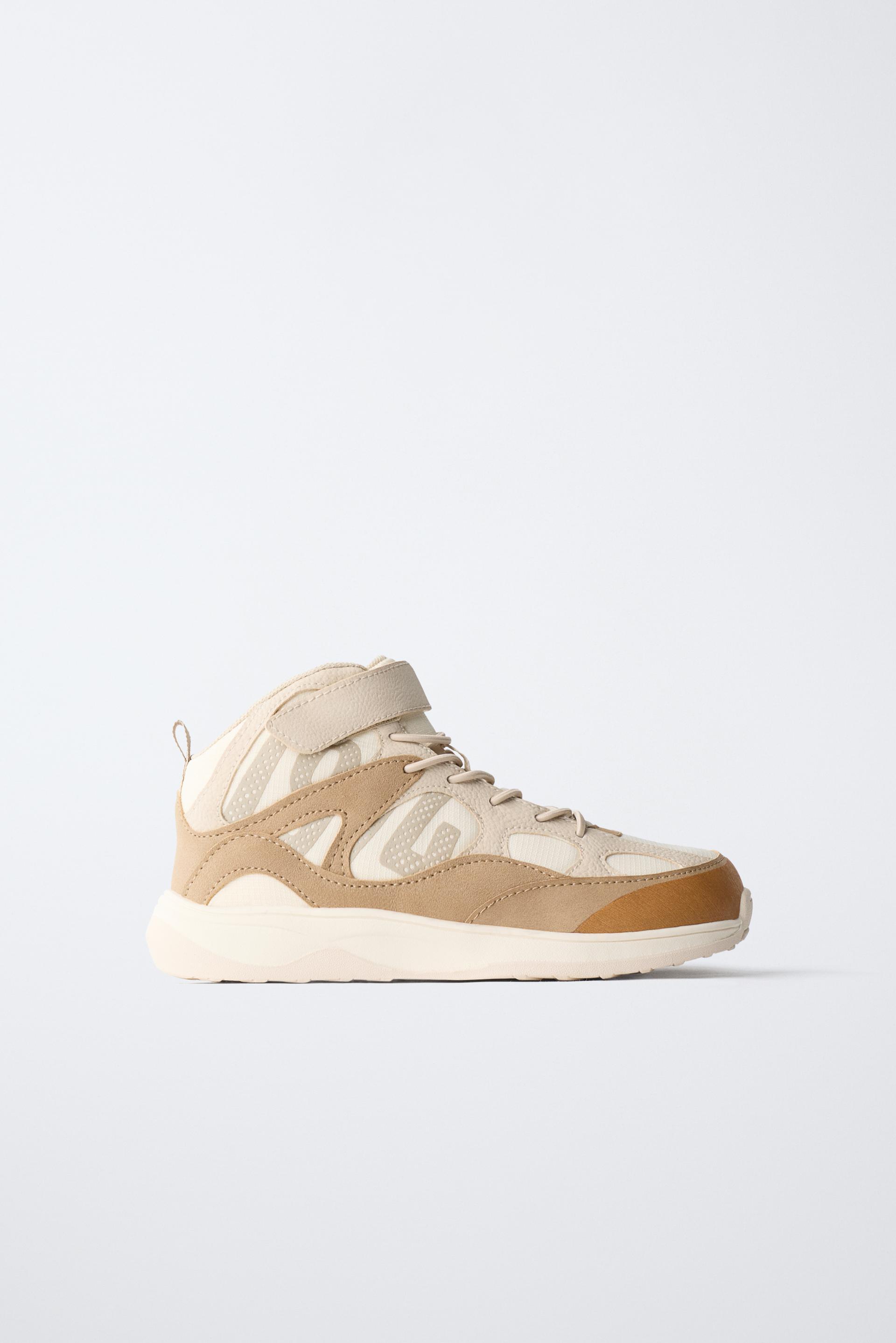 CONTRAST HIGH-TOP SNEAKERS by ZARA