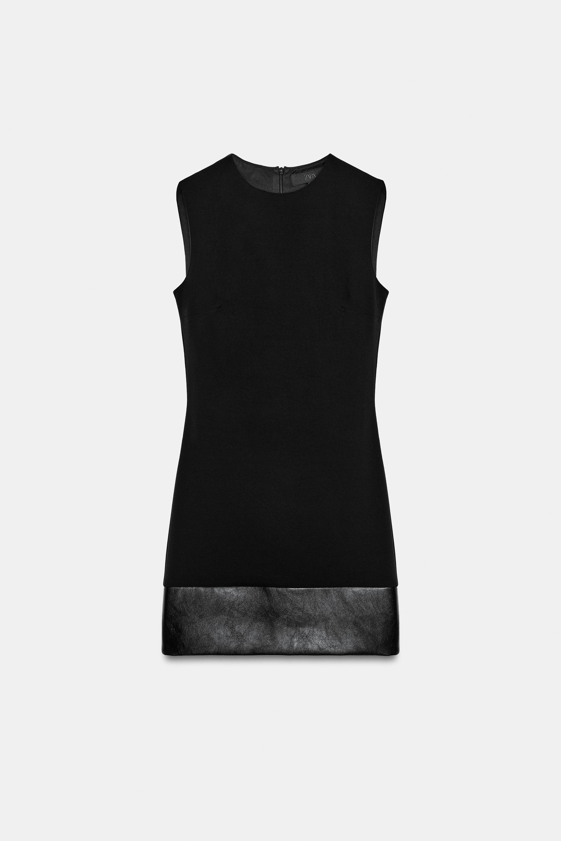 CONTRAST MINI DRESS by ZARA