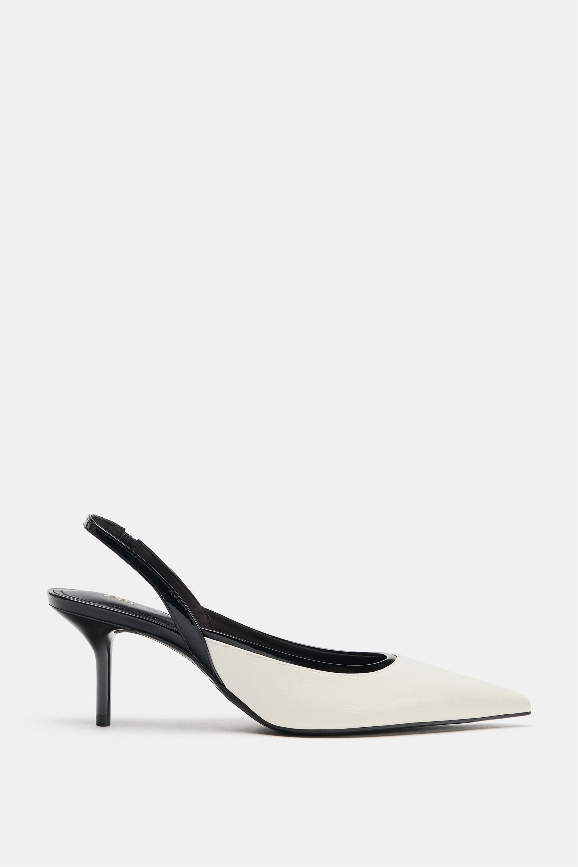 CONTRAST SLINGBACK SHOES by ZARA
