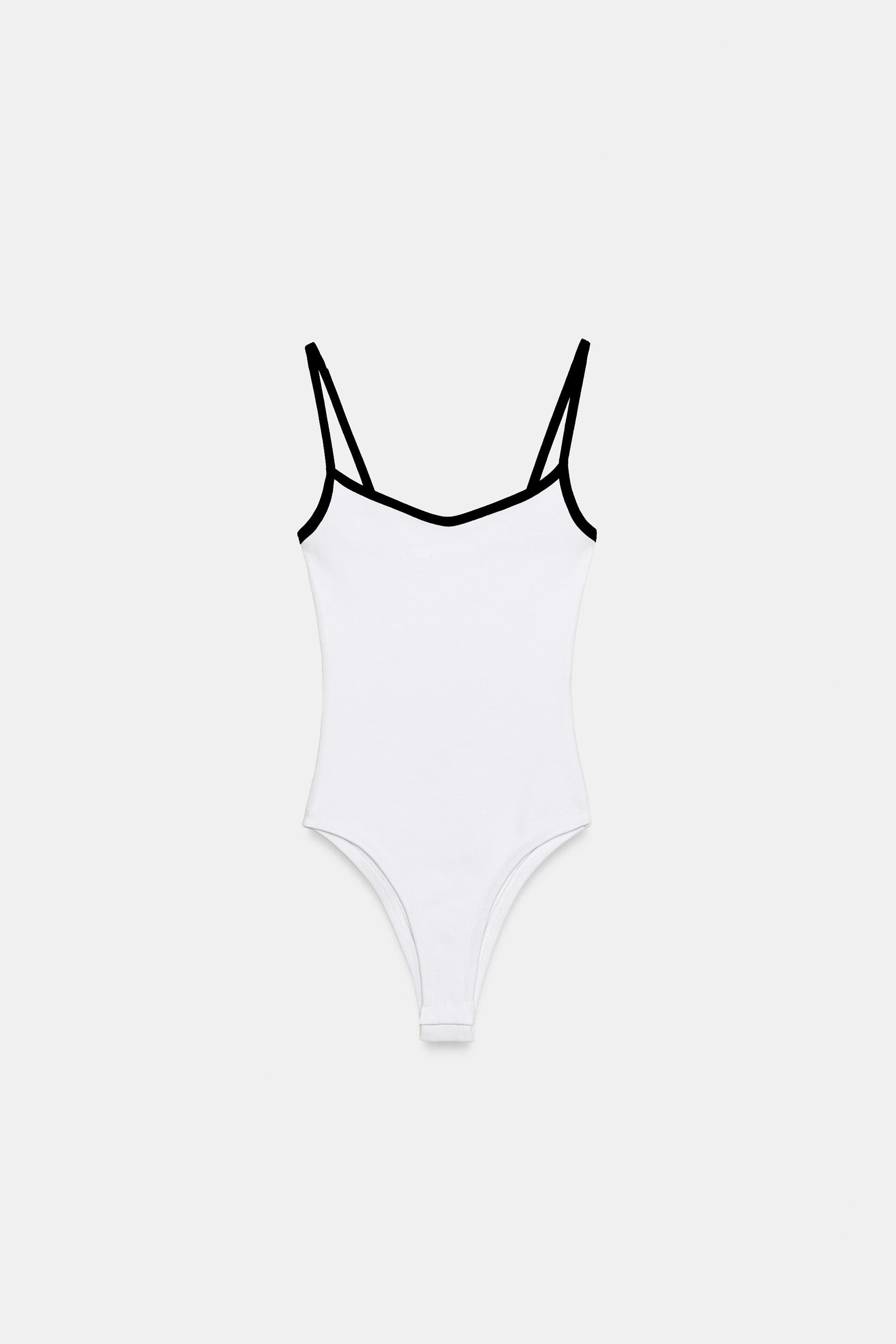 CONTRAST TRIM BODYSUIT by ZARA