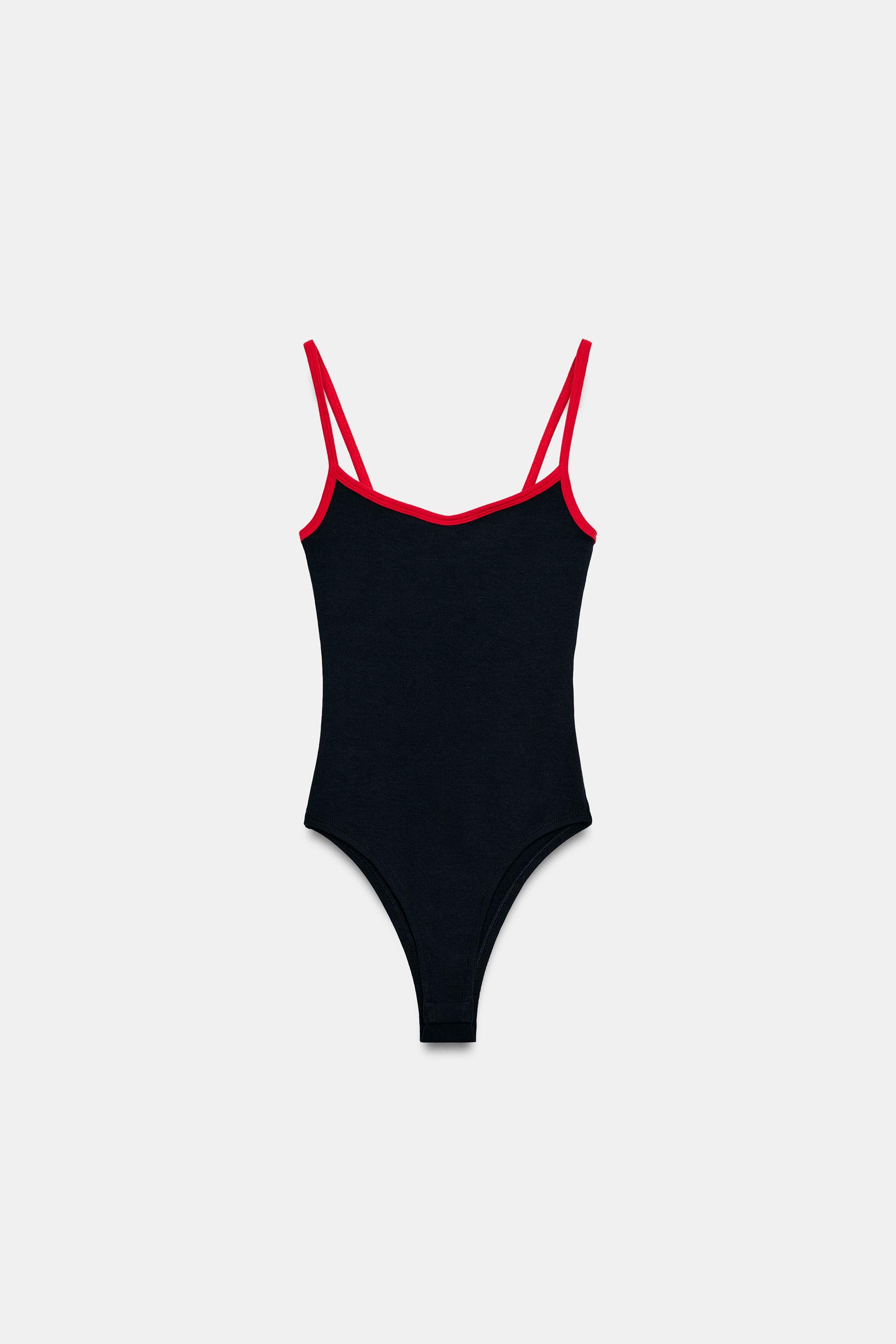CONTRAST TRIM BODYSUIT by ZARA