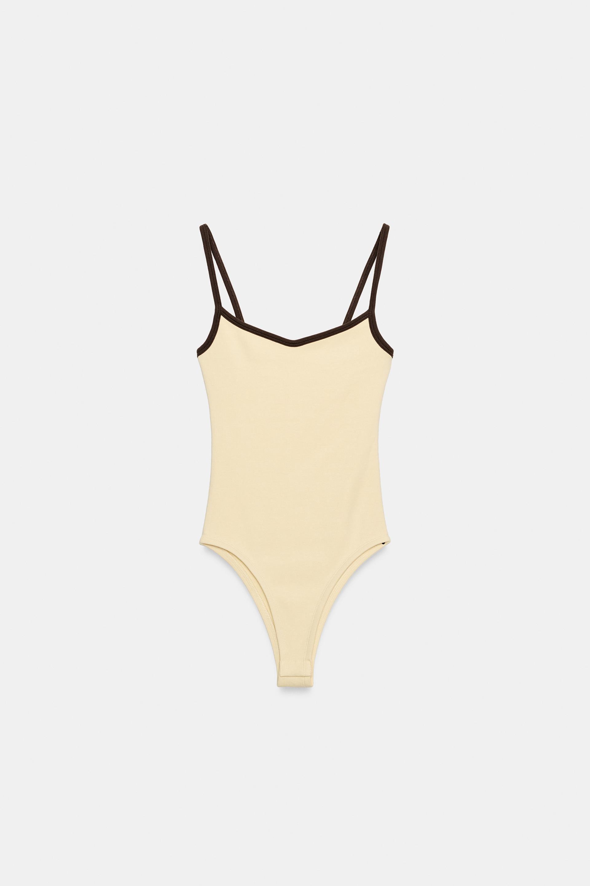 CONTRAST TRIM BODYSUIT by ZARA