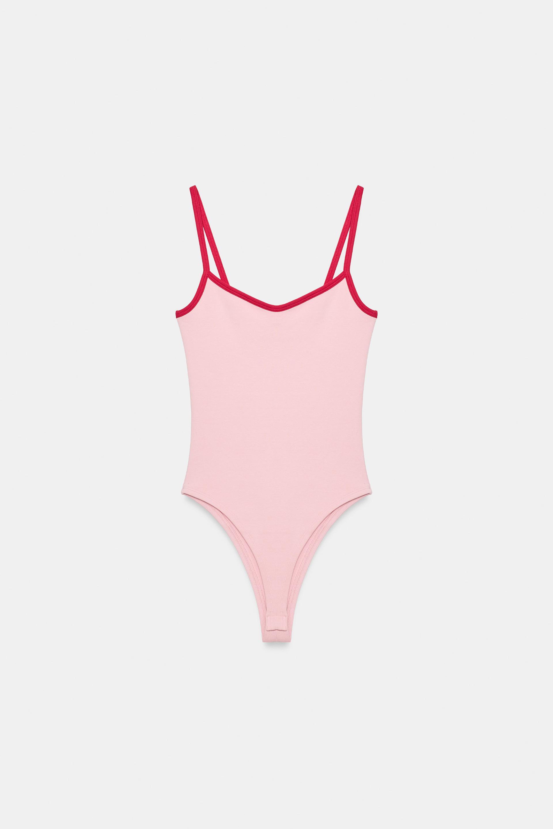 CONTRAST TRIM BODYSUIT by ZARA