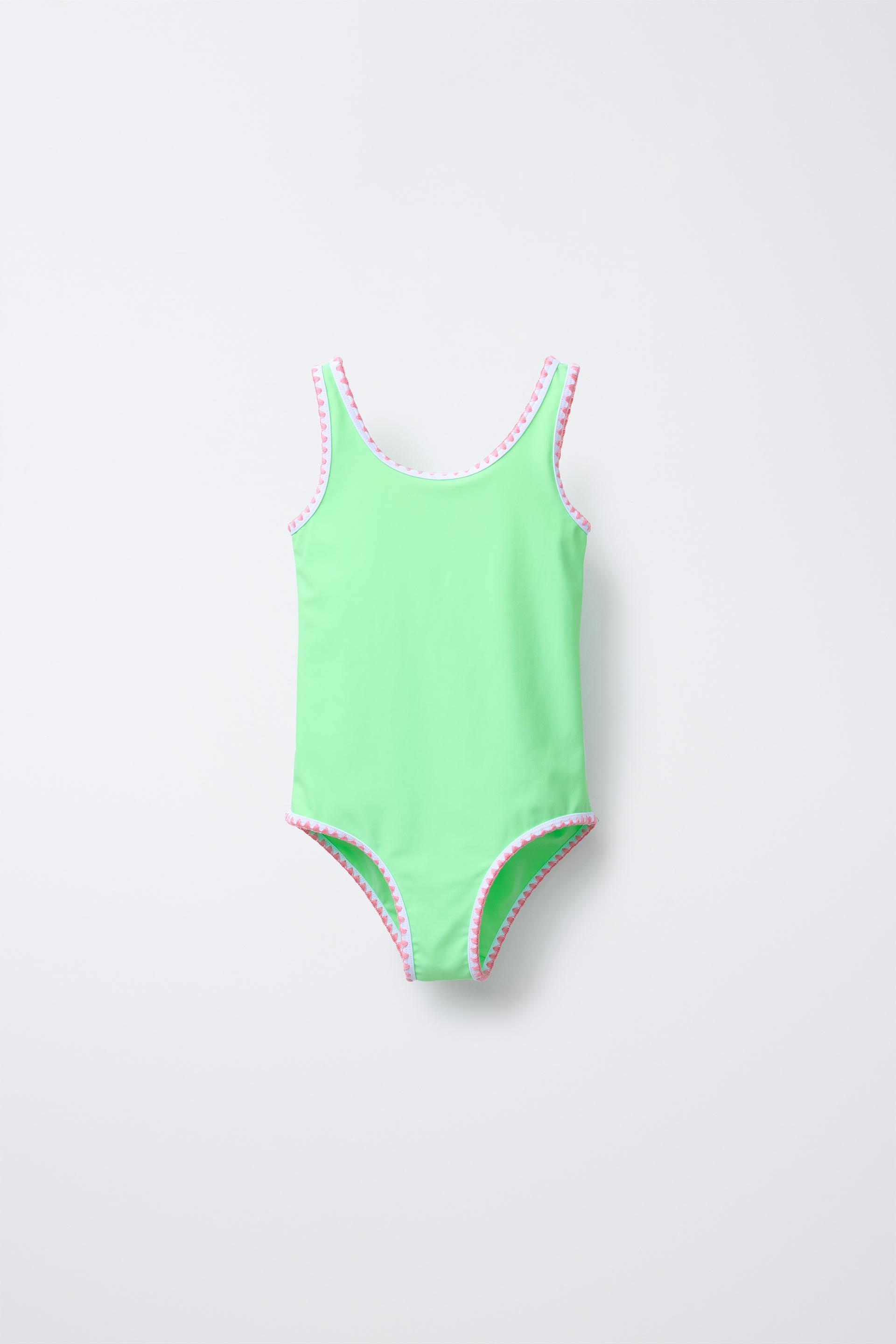 CONTRAST TRIM SWIMSUIT by ZARA