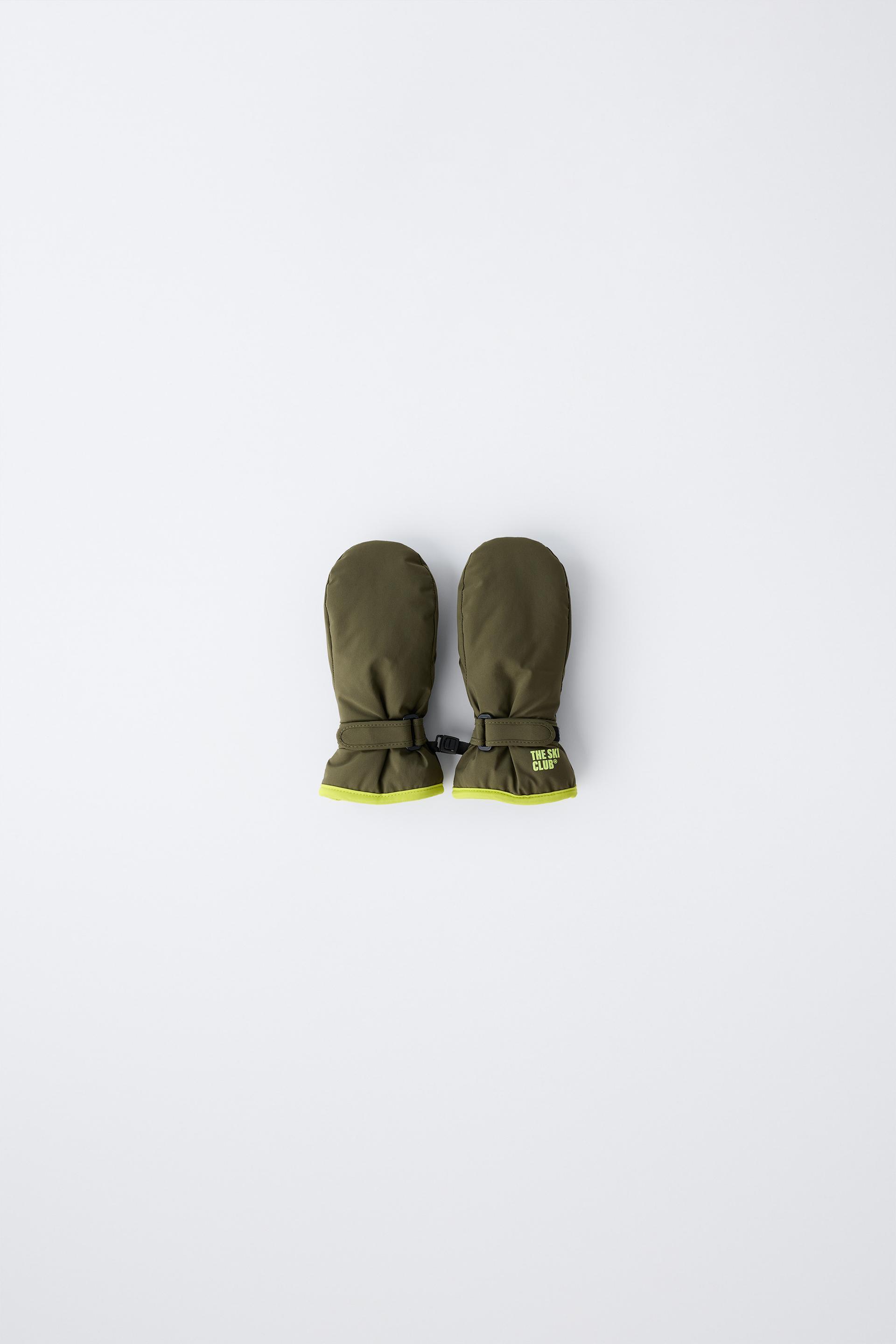 CONTRAST WINDPROOF SKI COLLECTION MITTENS by ZARA