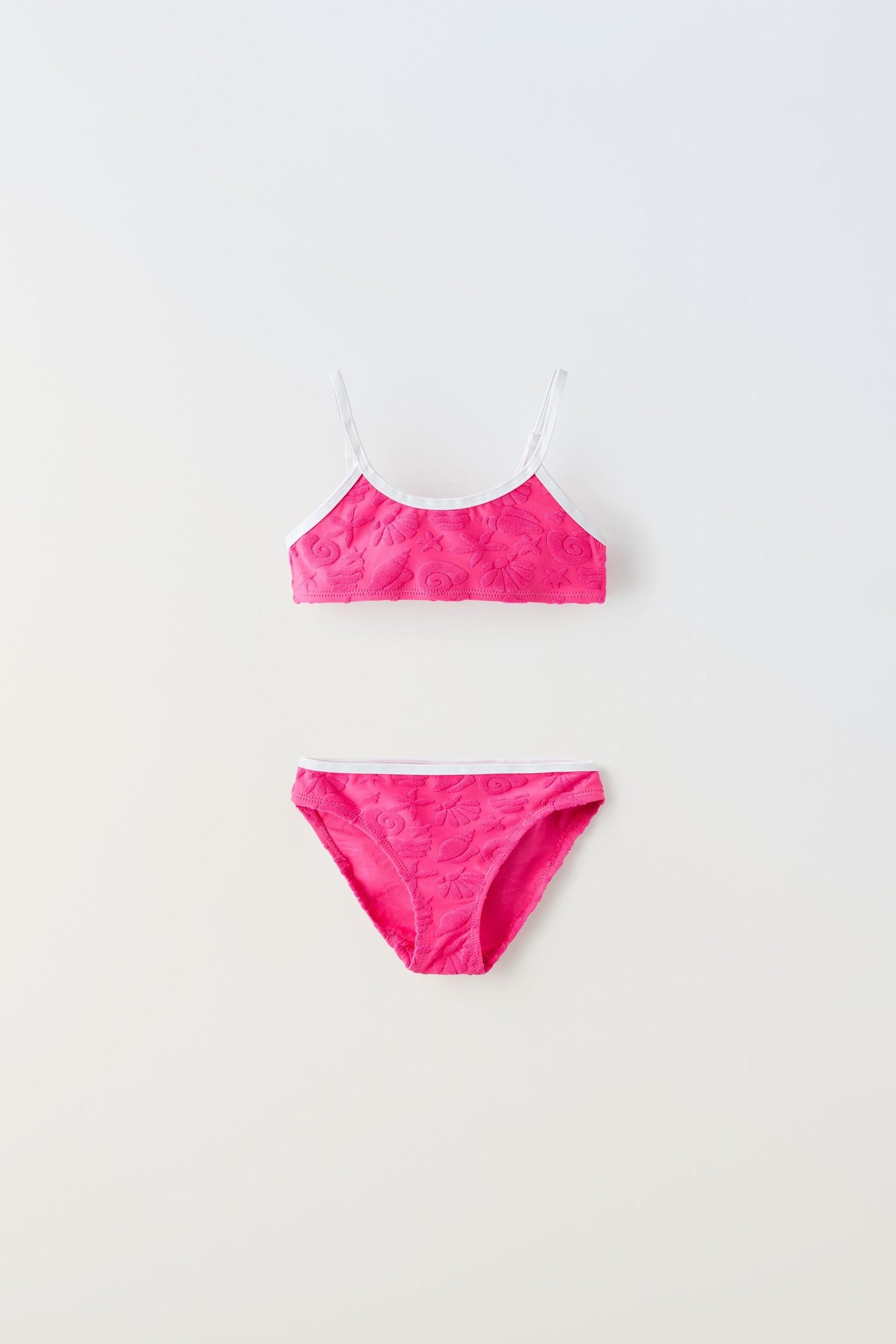 CONTRASTING TERRYCLOTH BIKINI by ZARA