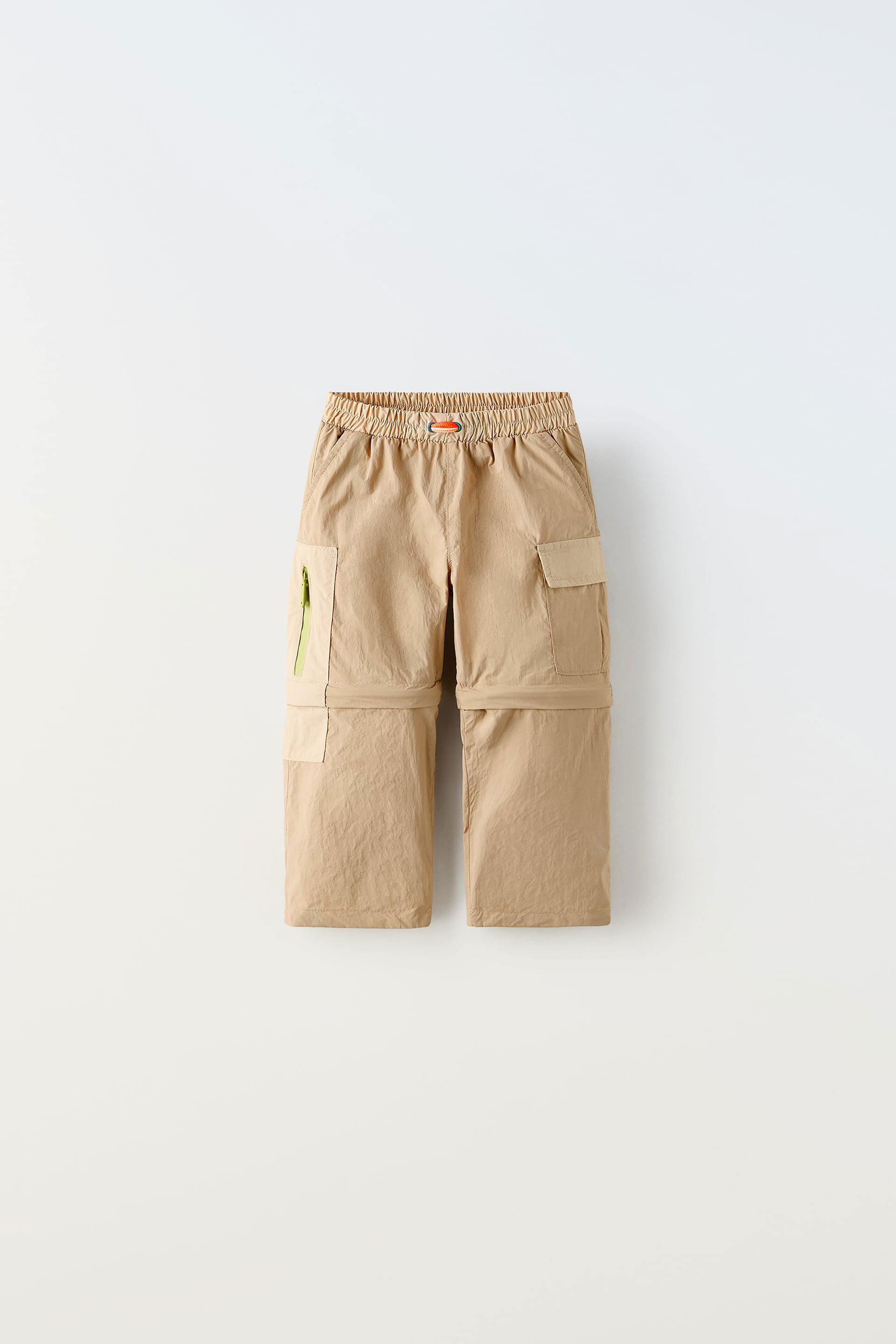 CONVERTIBLE TECHNICAL WATER REPELLENT PANTS by ZARA
