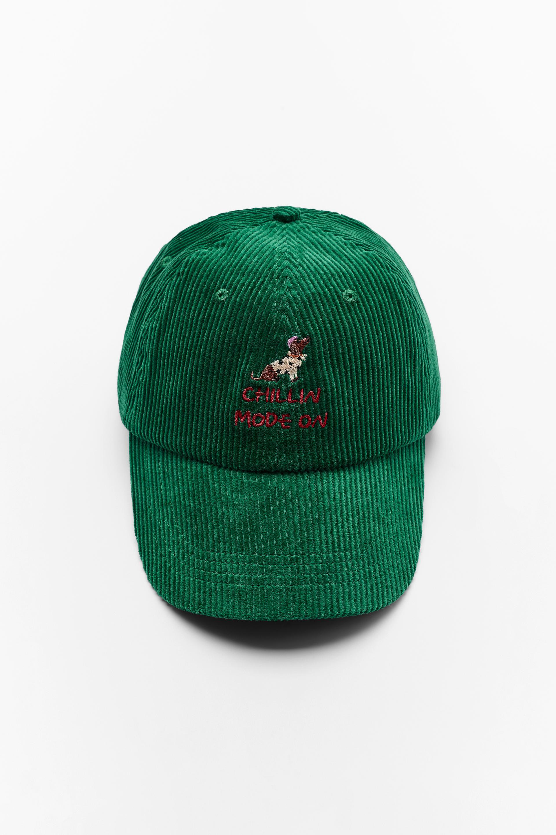 CORDUROY DOG EMBROIDERY CAP by ZARA