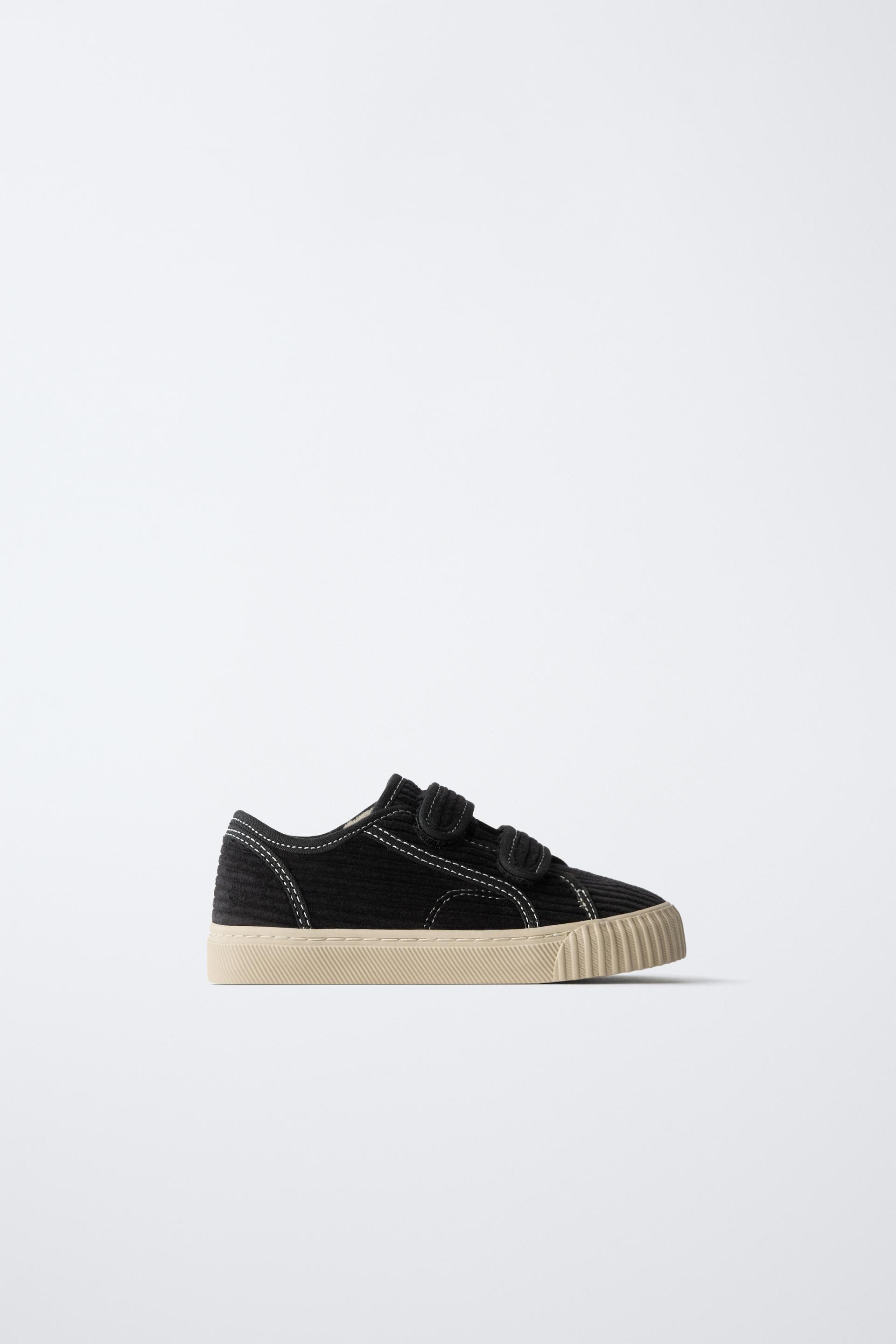 CORDUROY LAMBSKIN SNEAKERS by ZARA