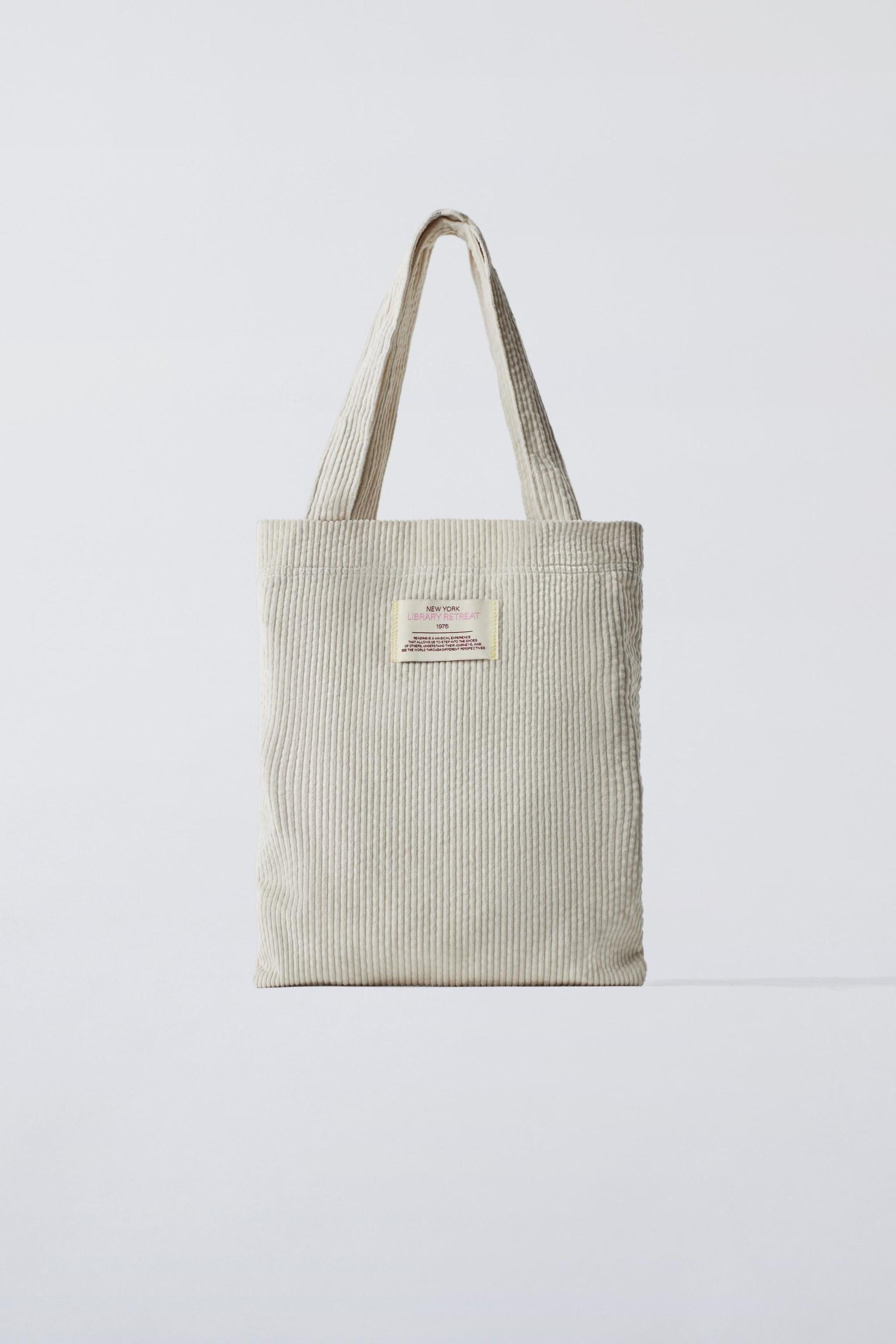 CORDUROY SHOPPER BAG by ZARA