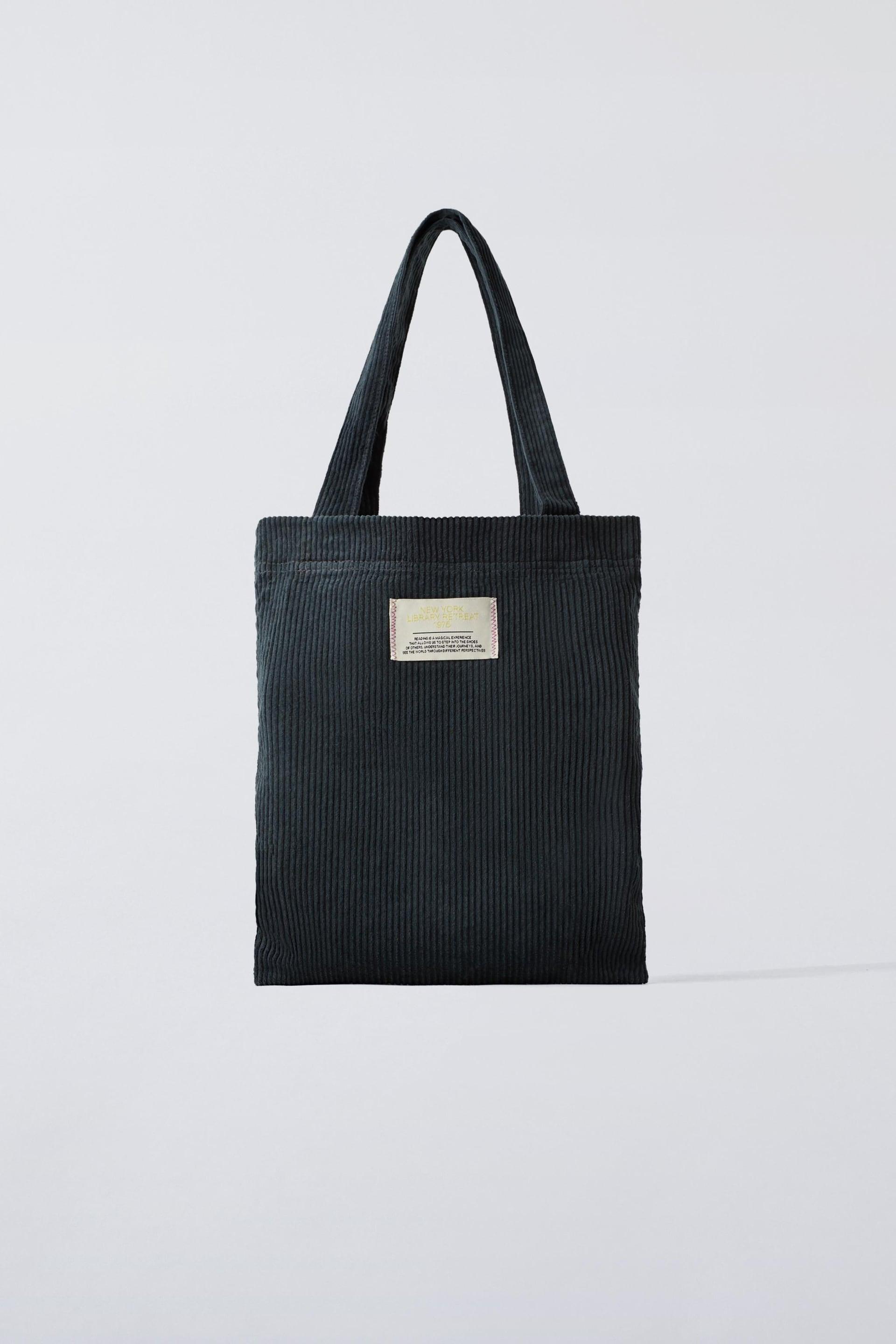 CORDUROY SHOPPER BAG by ZARA