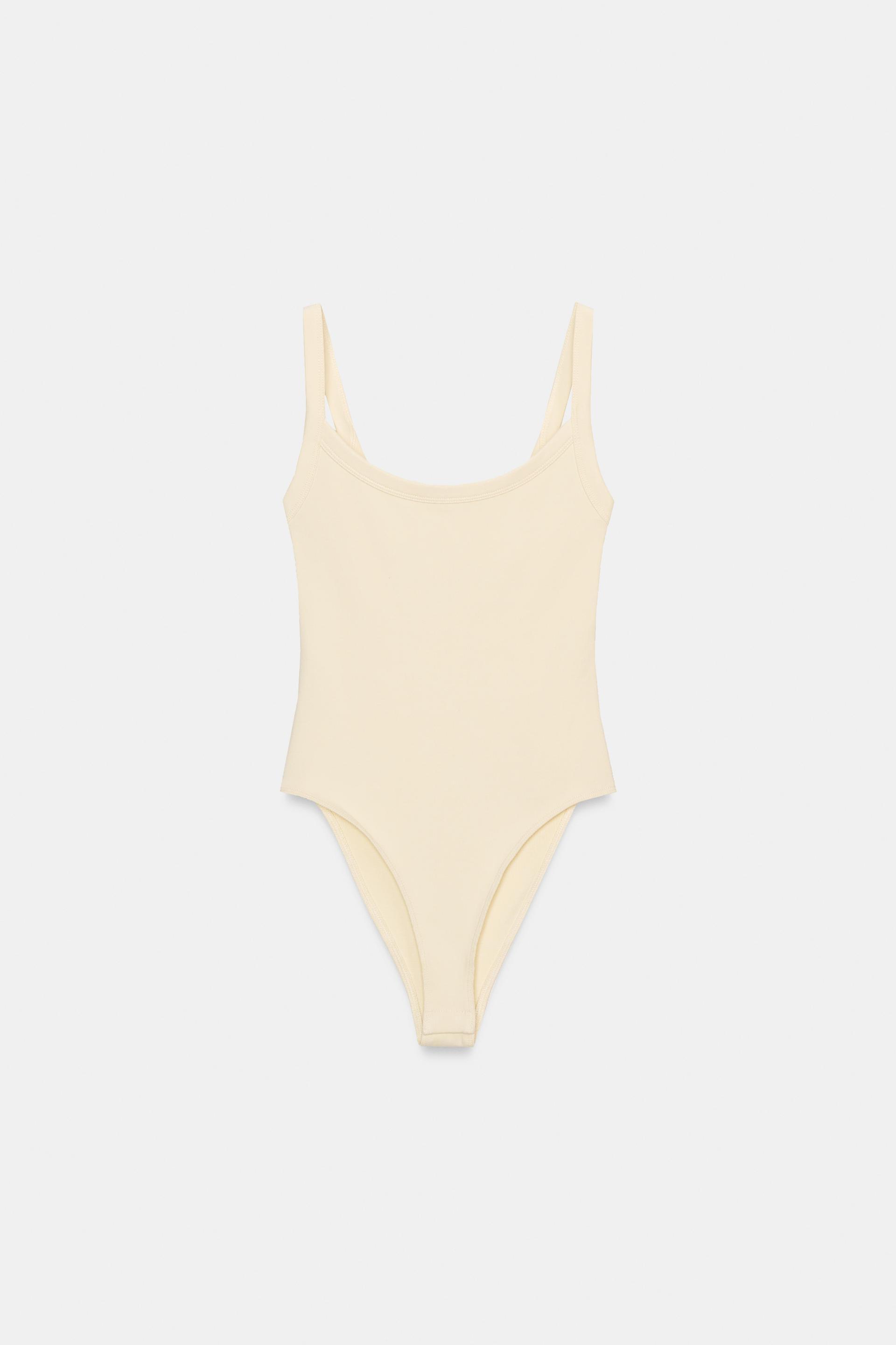 COTTON STRAPPY BODYSUIT by ZARA