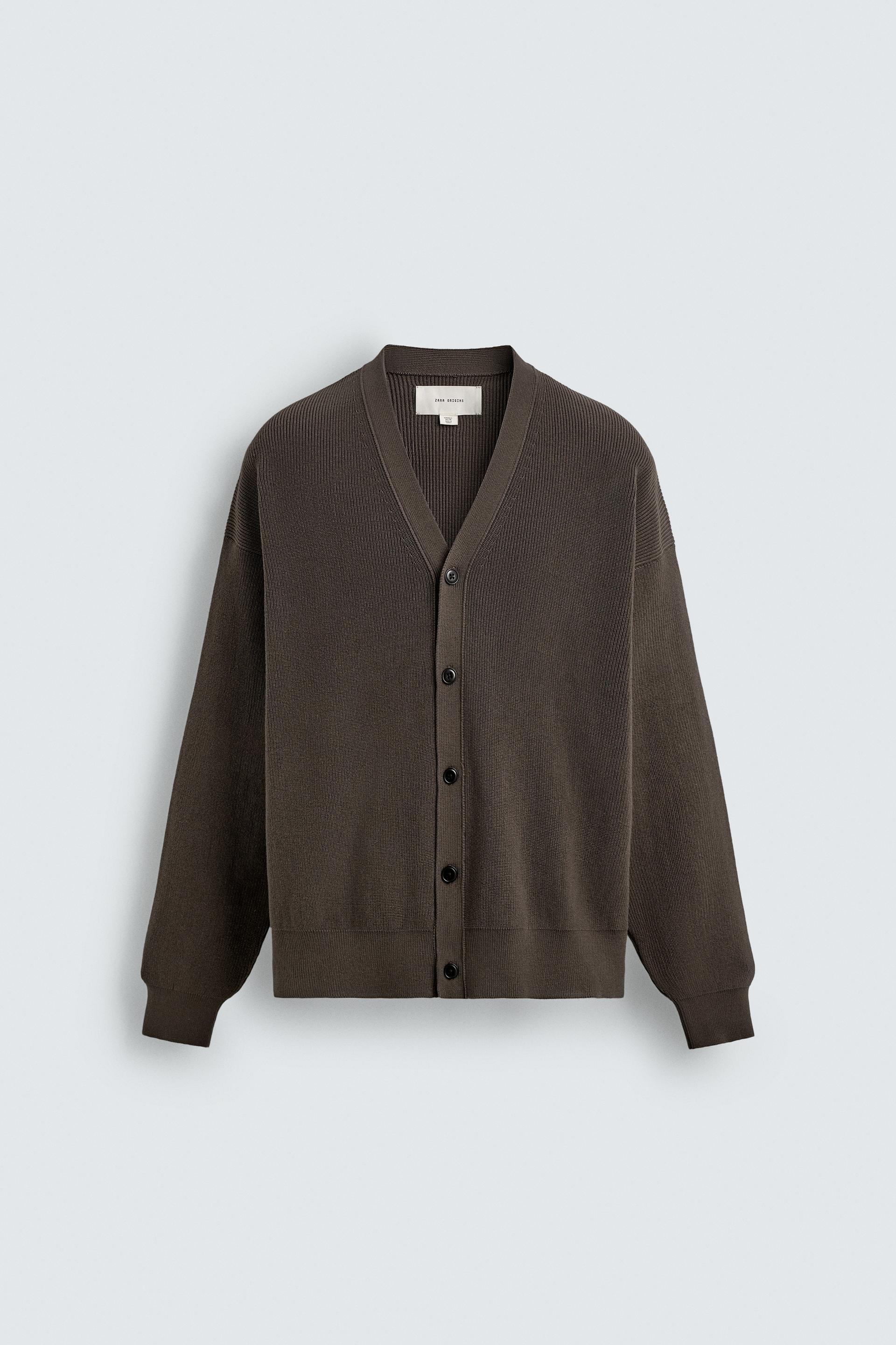 COTTON TEXTURED CARDIGAN by ZARA