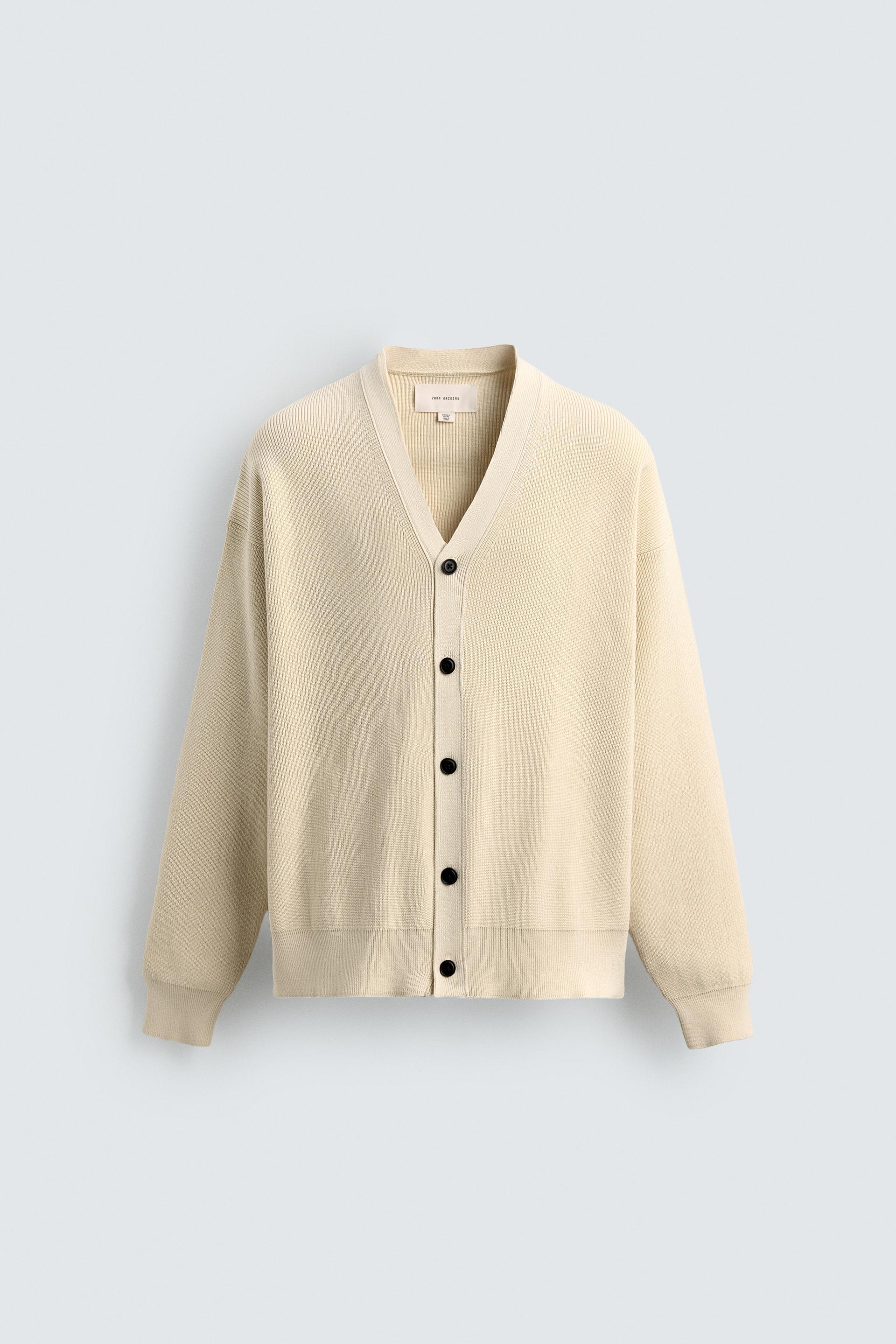 COTTON TEXTURED CARDIGAN by ZARA