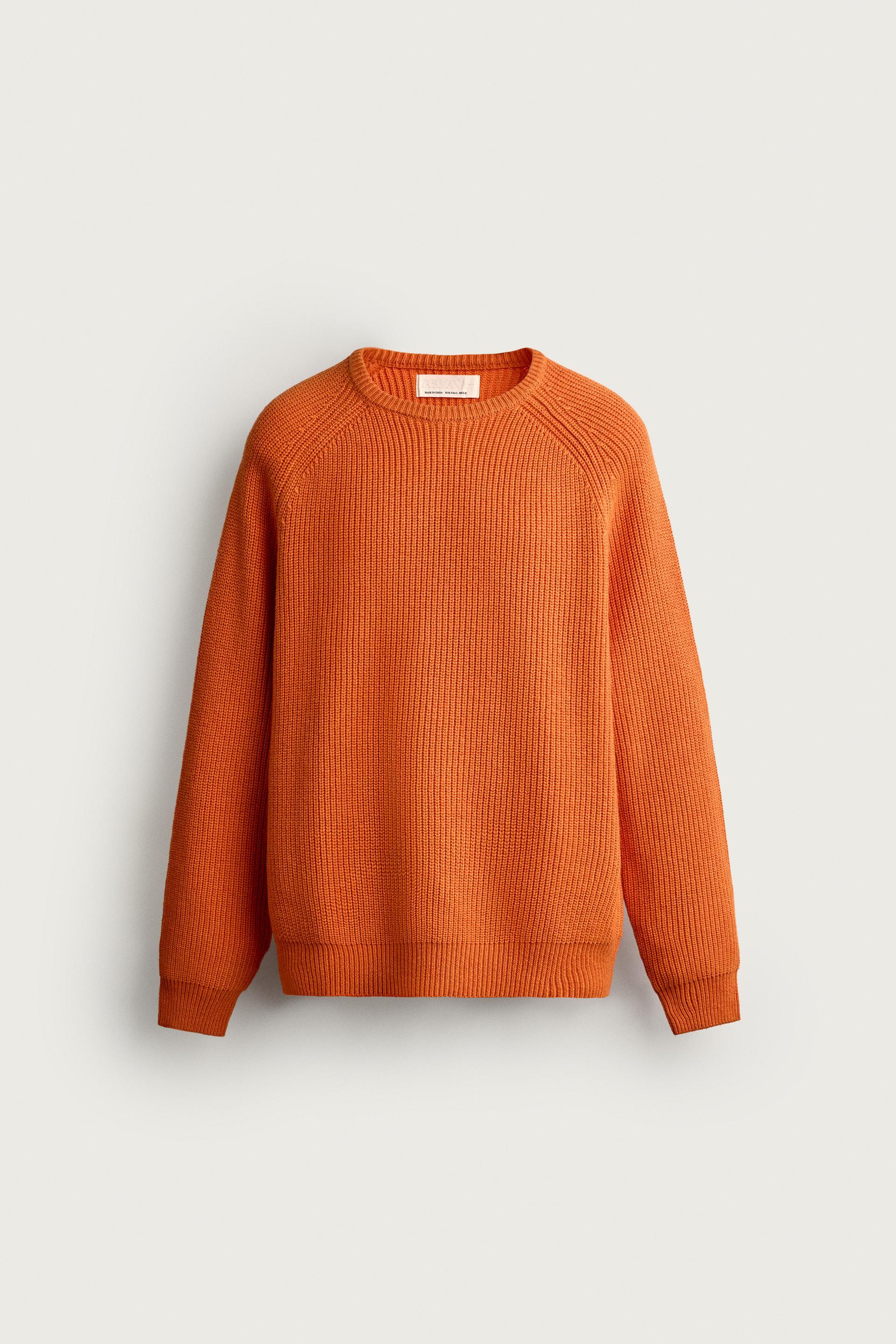 COTTON-WOOL PURL KNIT JUMPER by ZARA