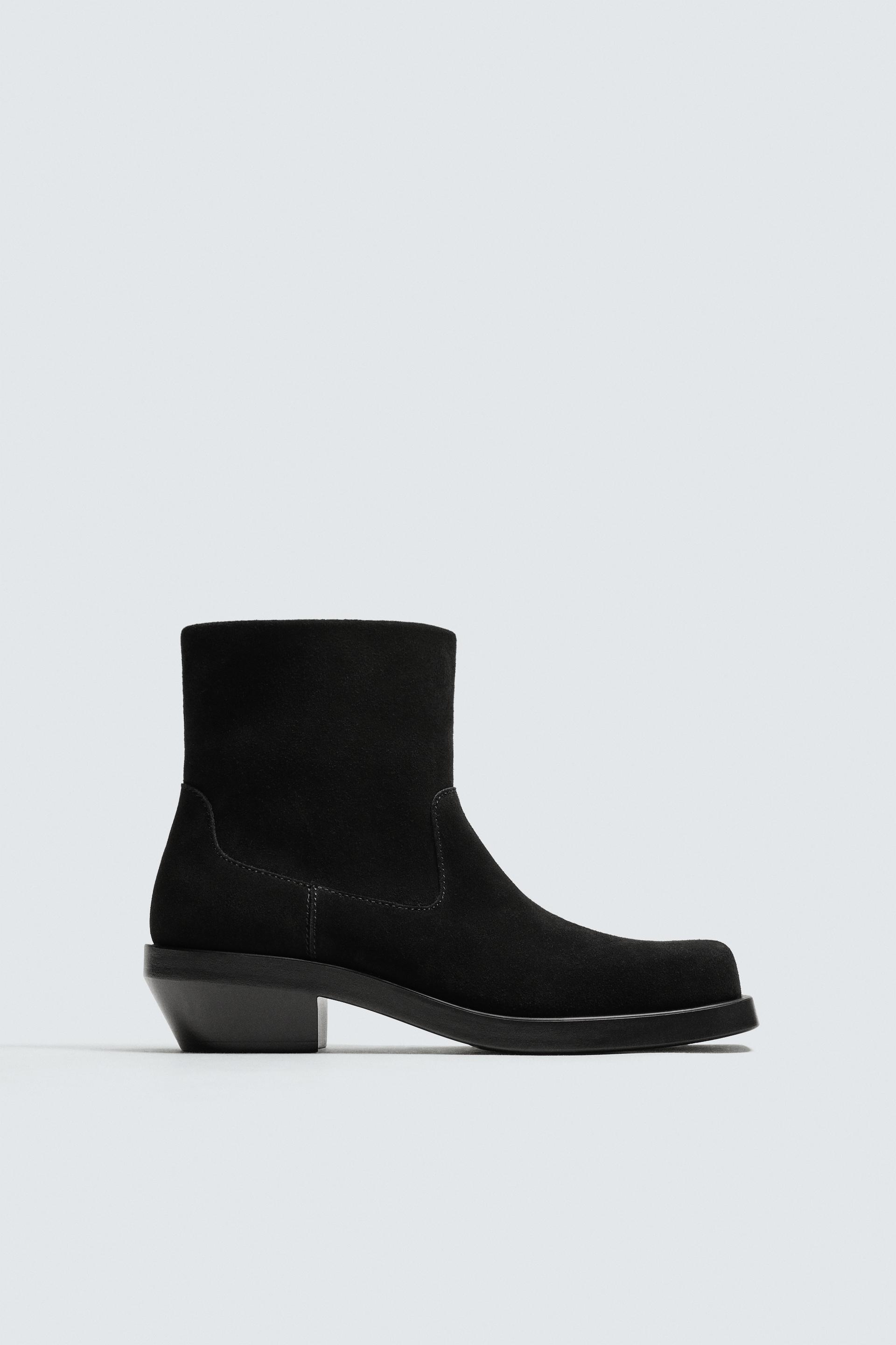 COWBOY LEATHER BOOTS by ZARA