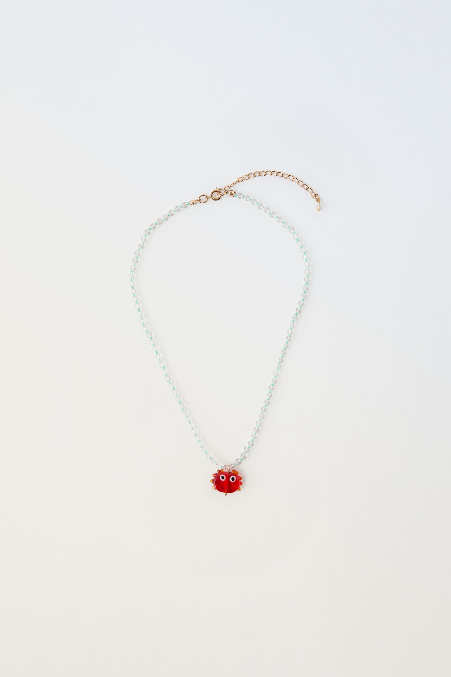 CRAB BEADED NECKLACE by ZARA