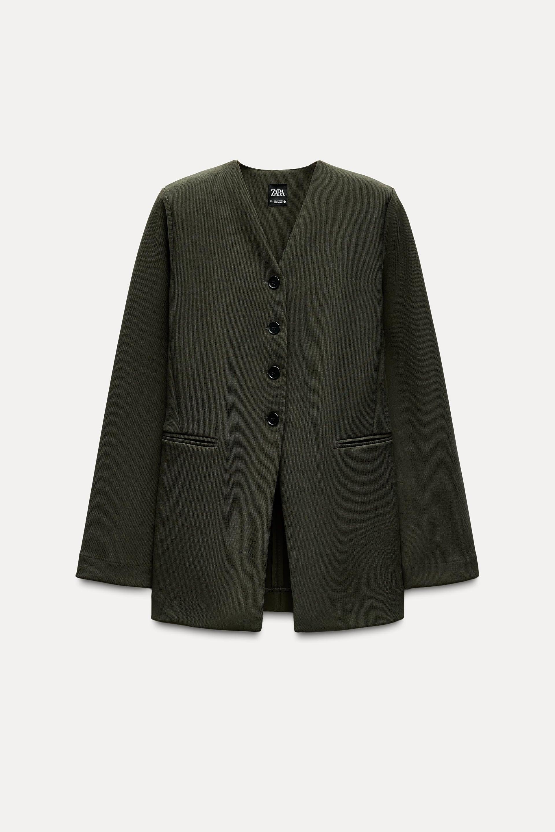 CREPE BLAZER WITH POCKETS by ZARA