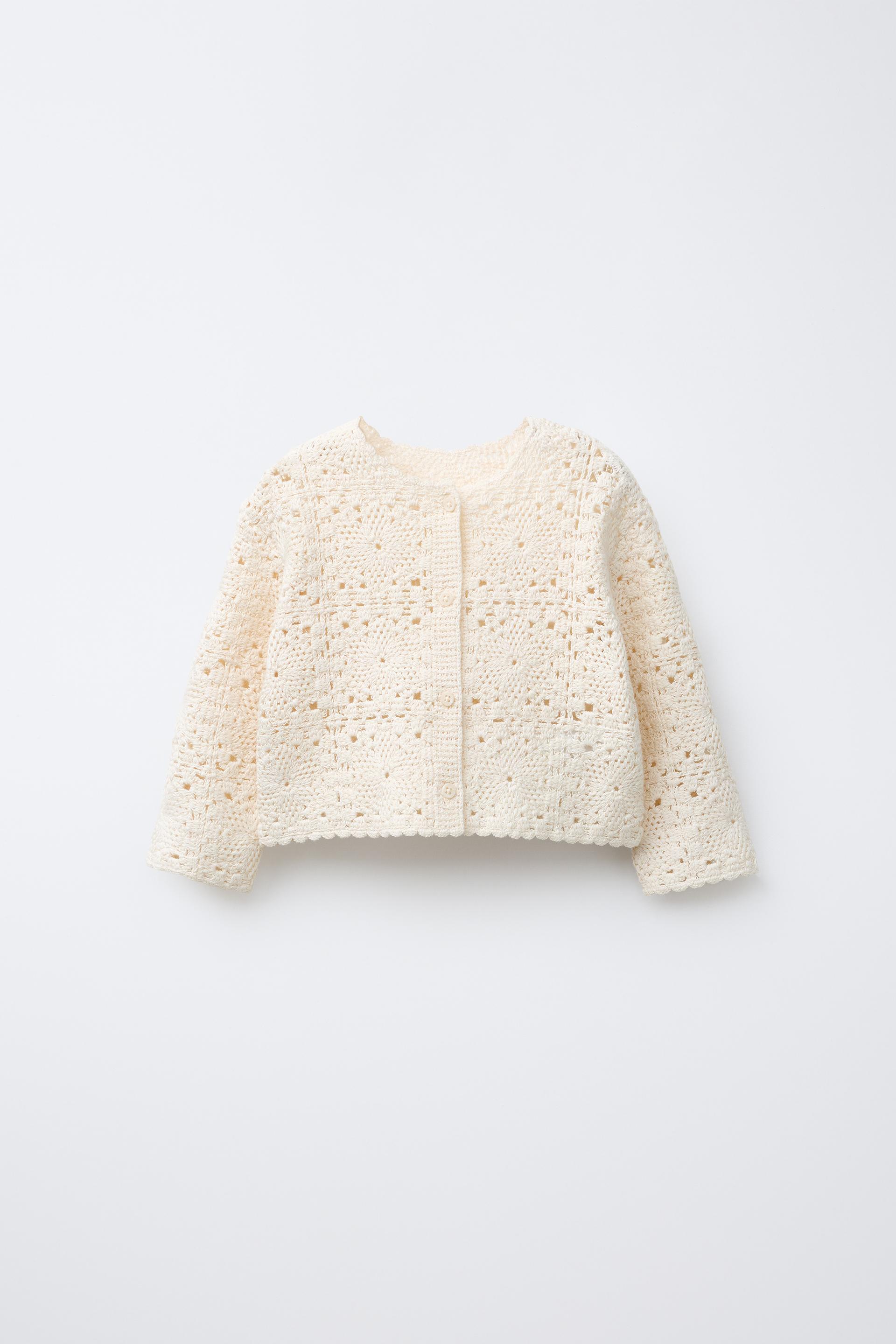 CROCHET KNIT CARDIGAN by ZARA