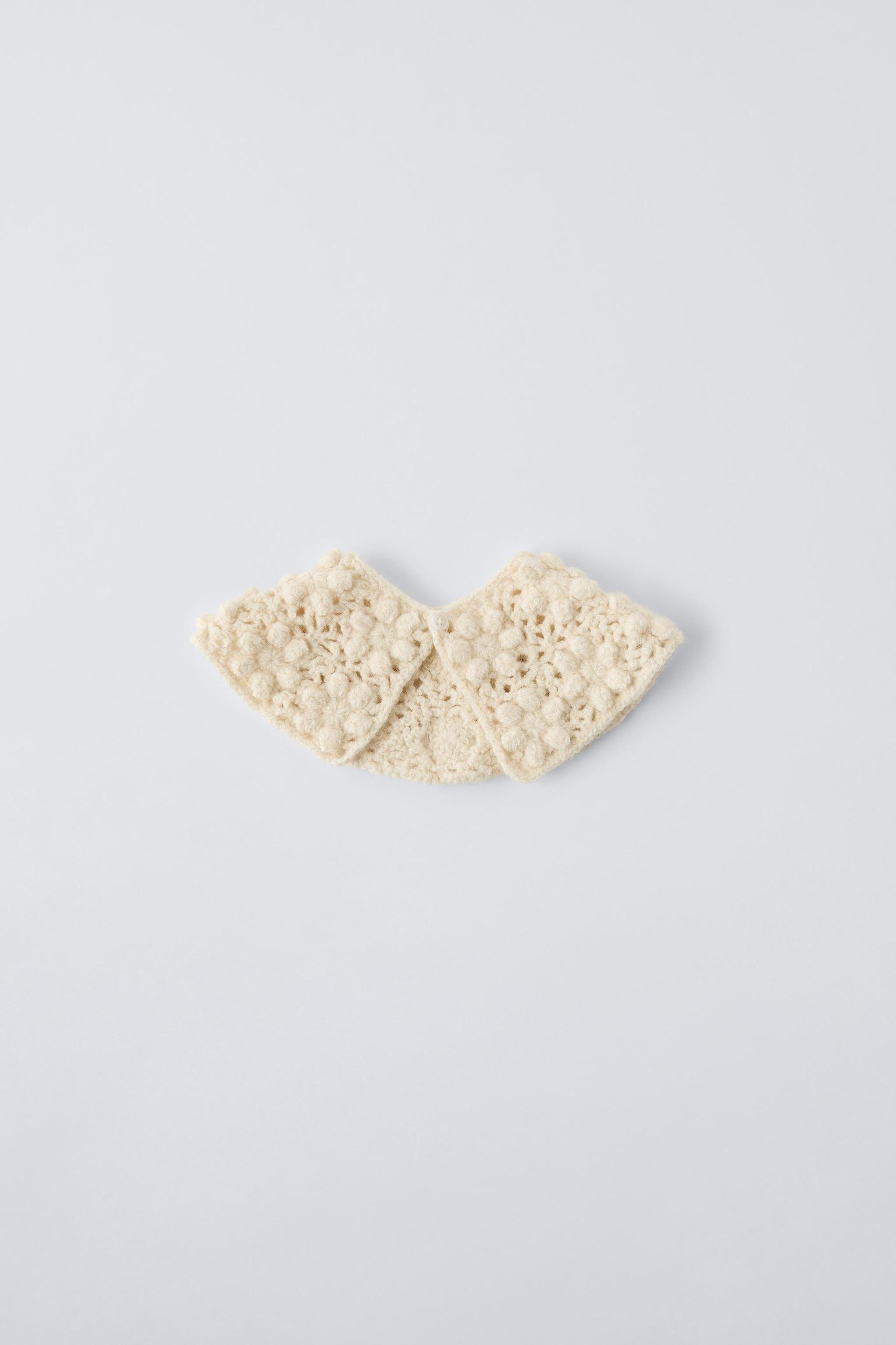 CROCHET KNIT COLLAR by ZARA