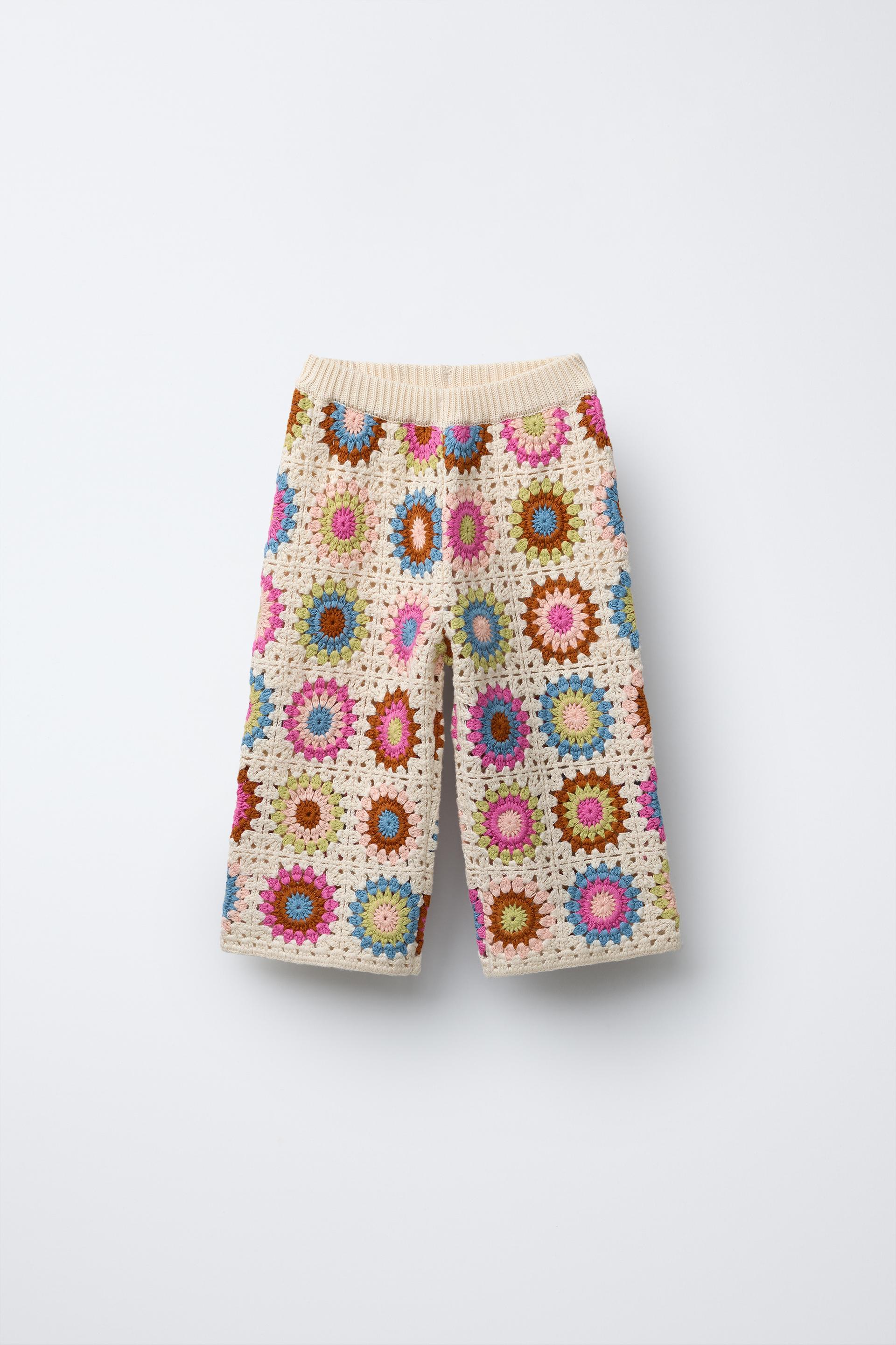 CROCHET KNIT PANTS by ZARA