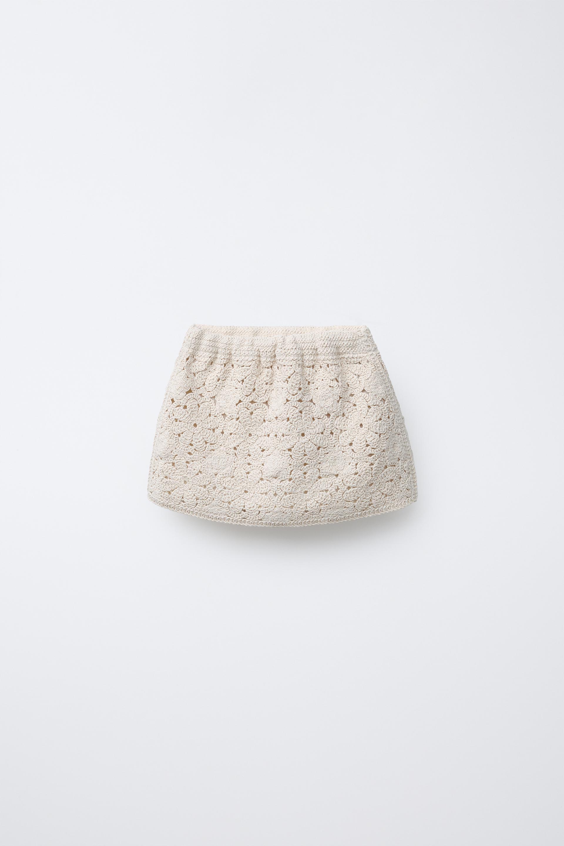 CROCHET KNIT SKIRT by ZARA