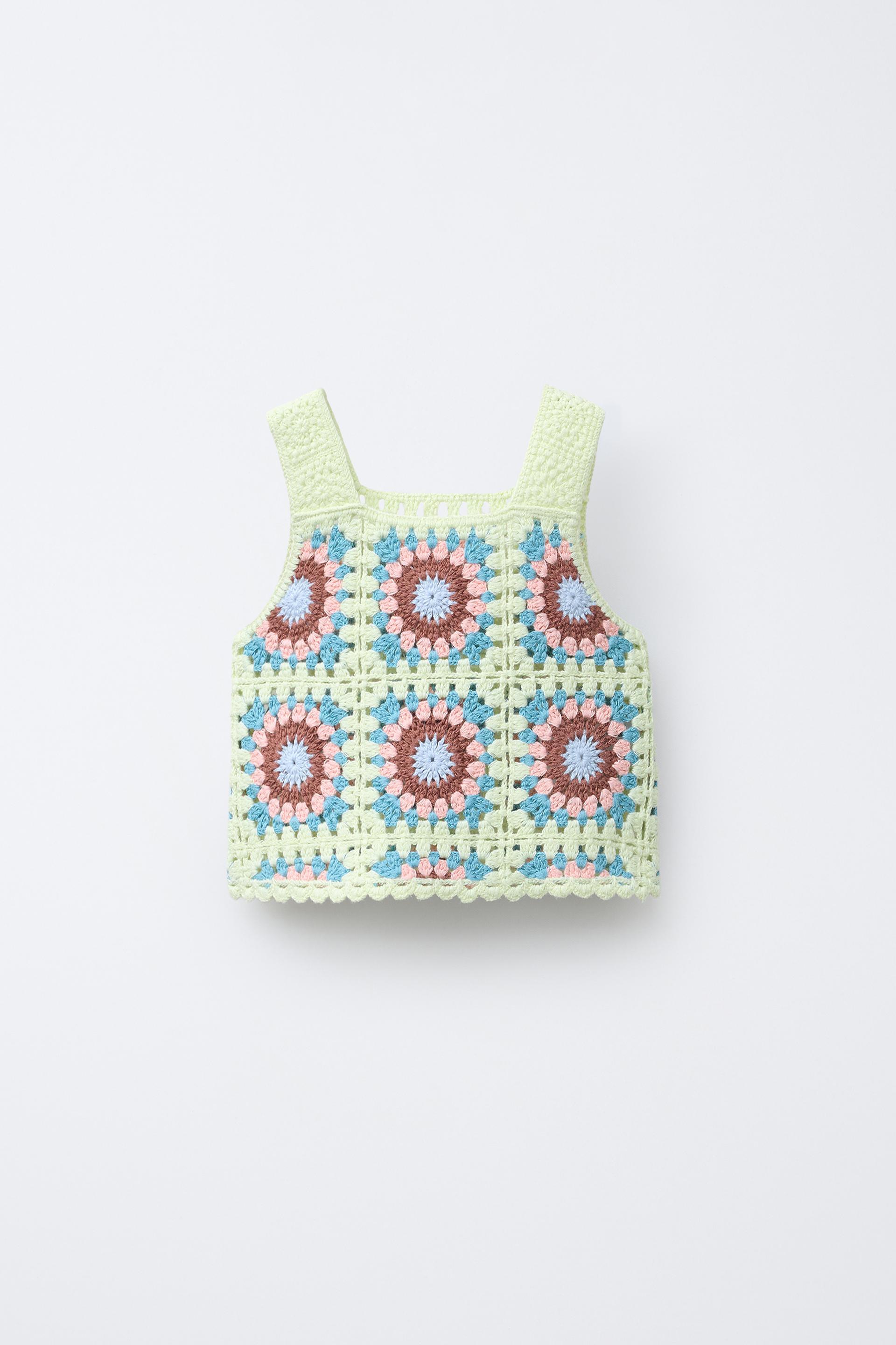 CROCHET KNIT TOP by ZARA