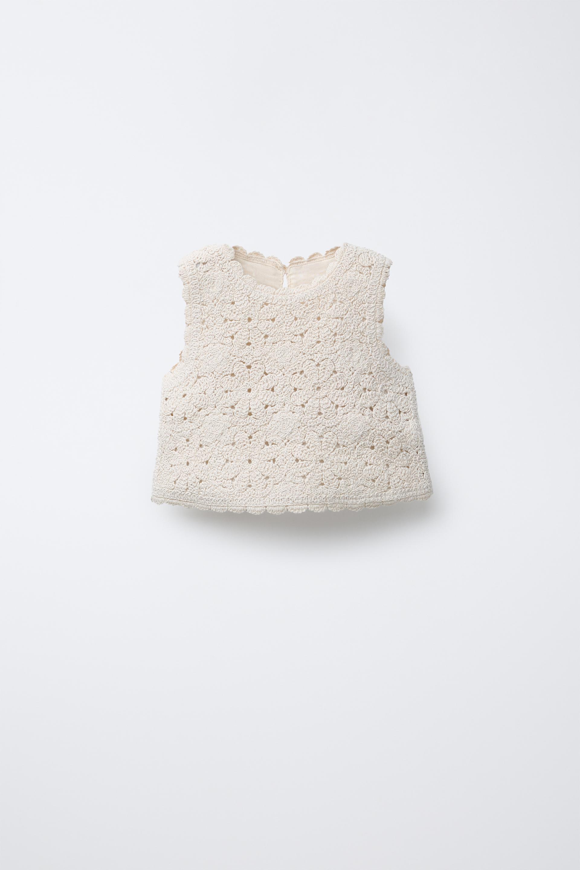 CROCHET KNIT TOP by ZARA