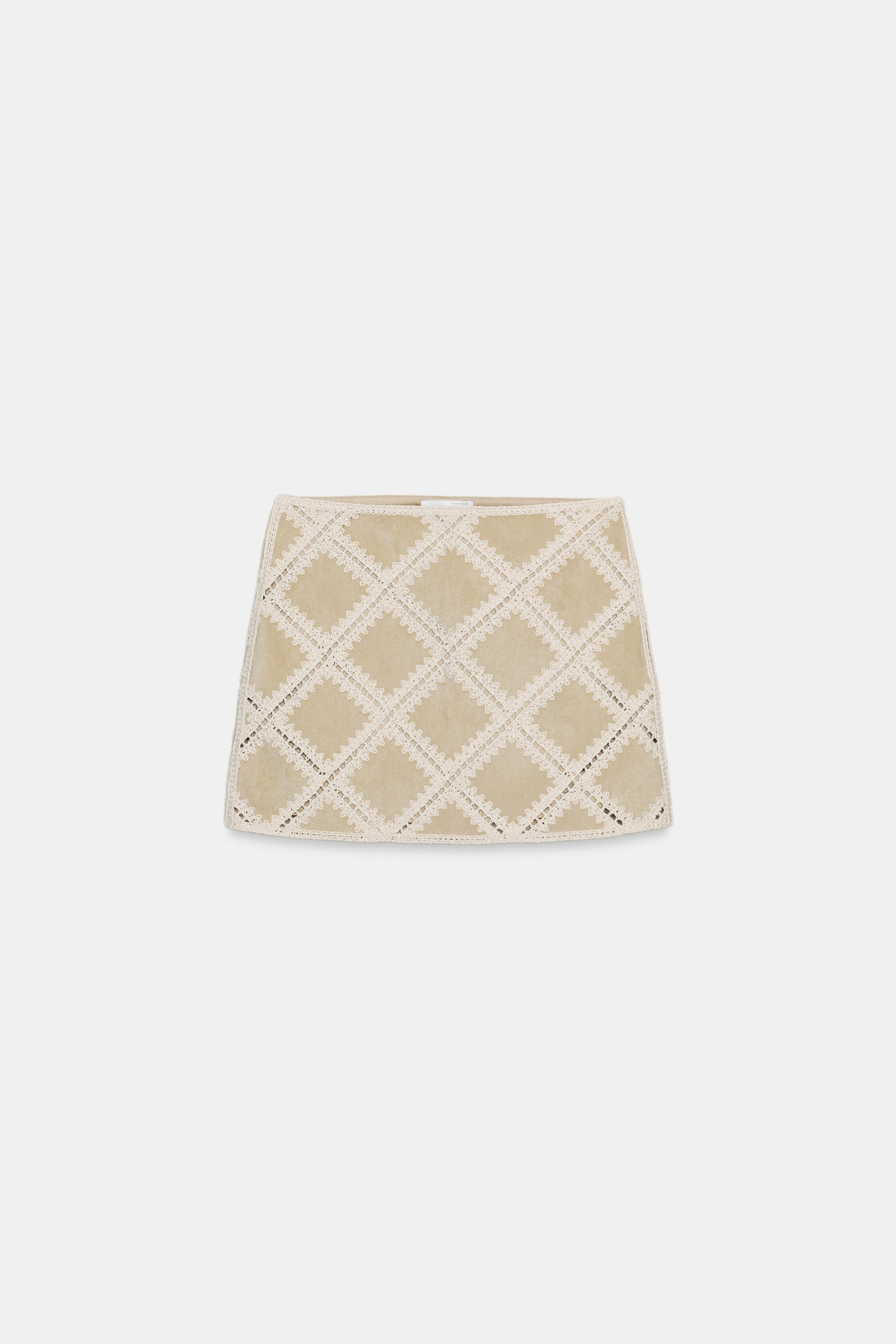 CROCHET PATCHWORK SKIRT by ZARA