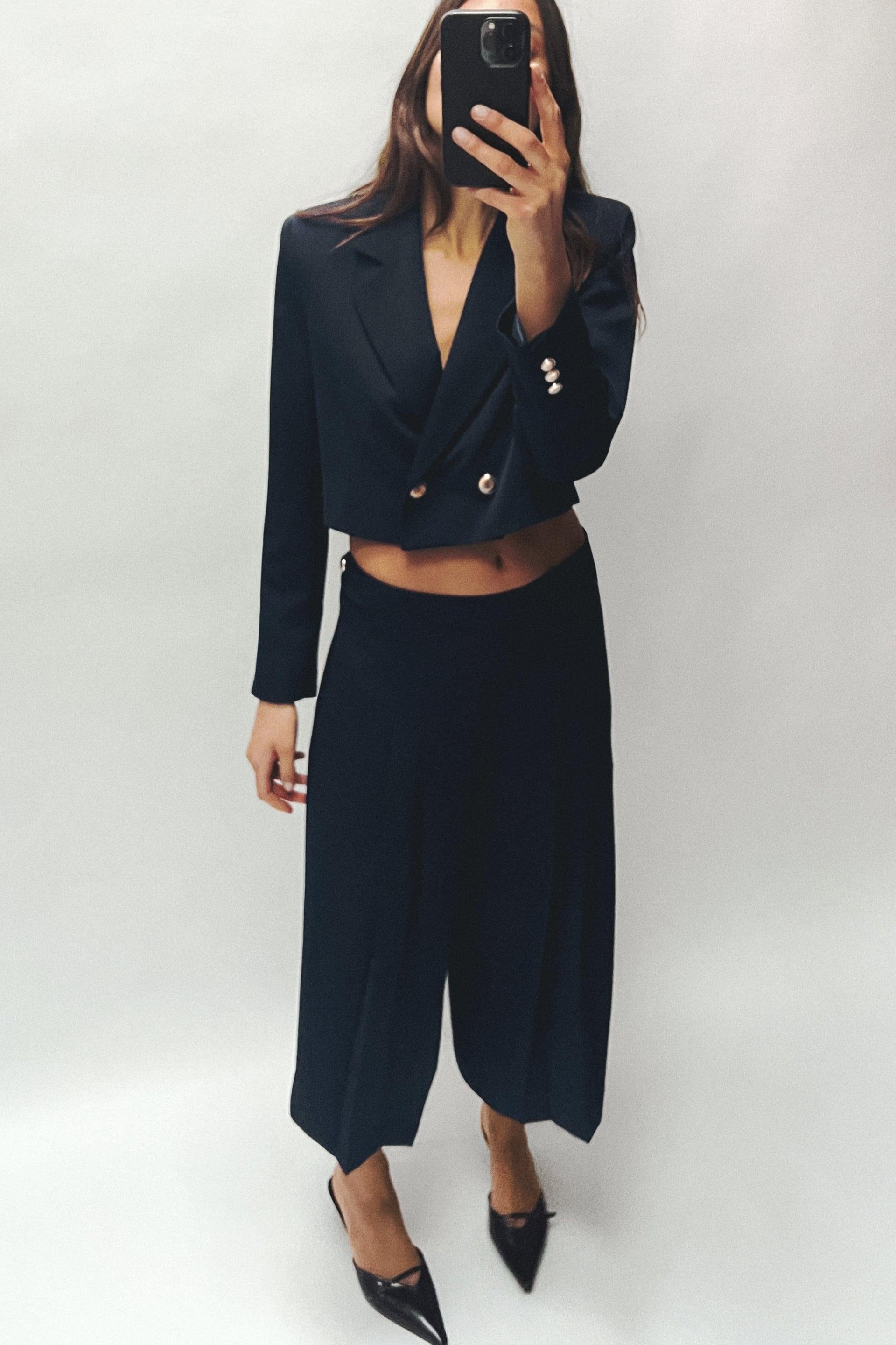 CROP SUIT JACKET AND CULOTTES by ZARA