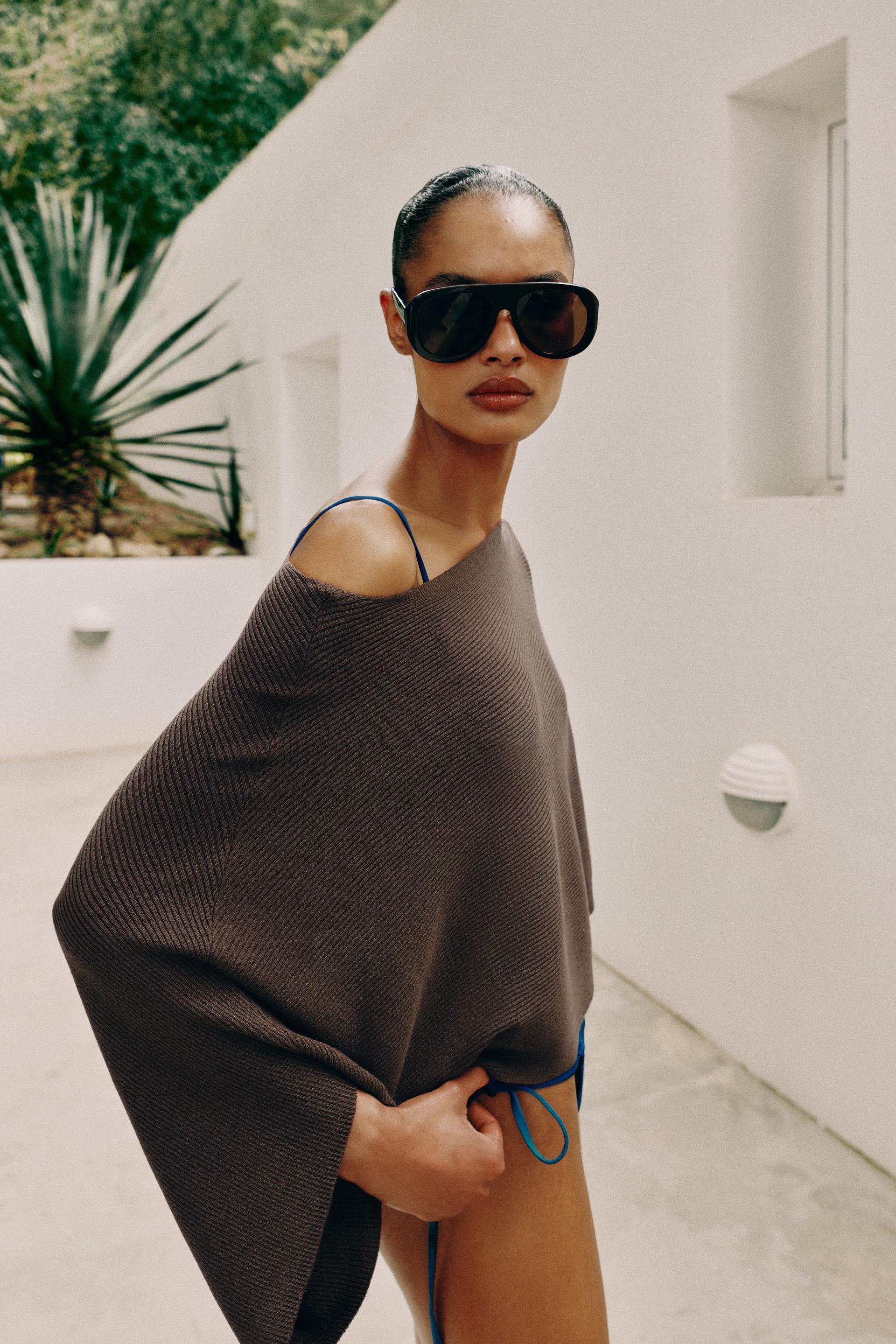 CROPPED CAPE JUMPER by ZARA