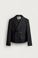 CROPPED FIT 100% WOOL SUIT BLAZER by ZARA