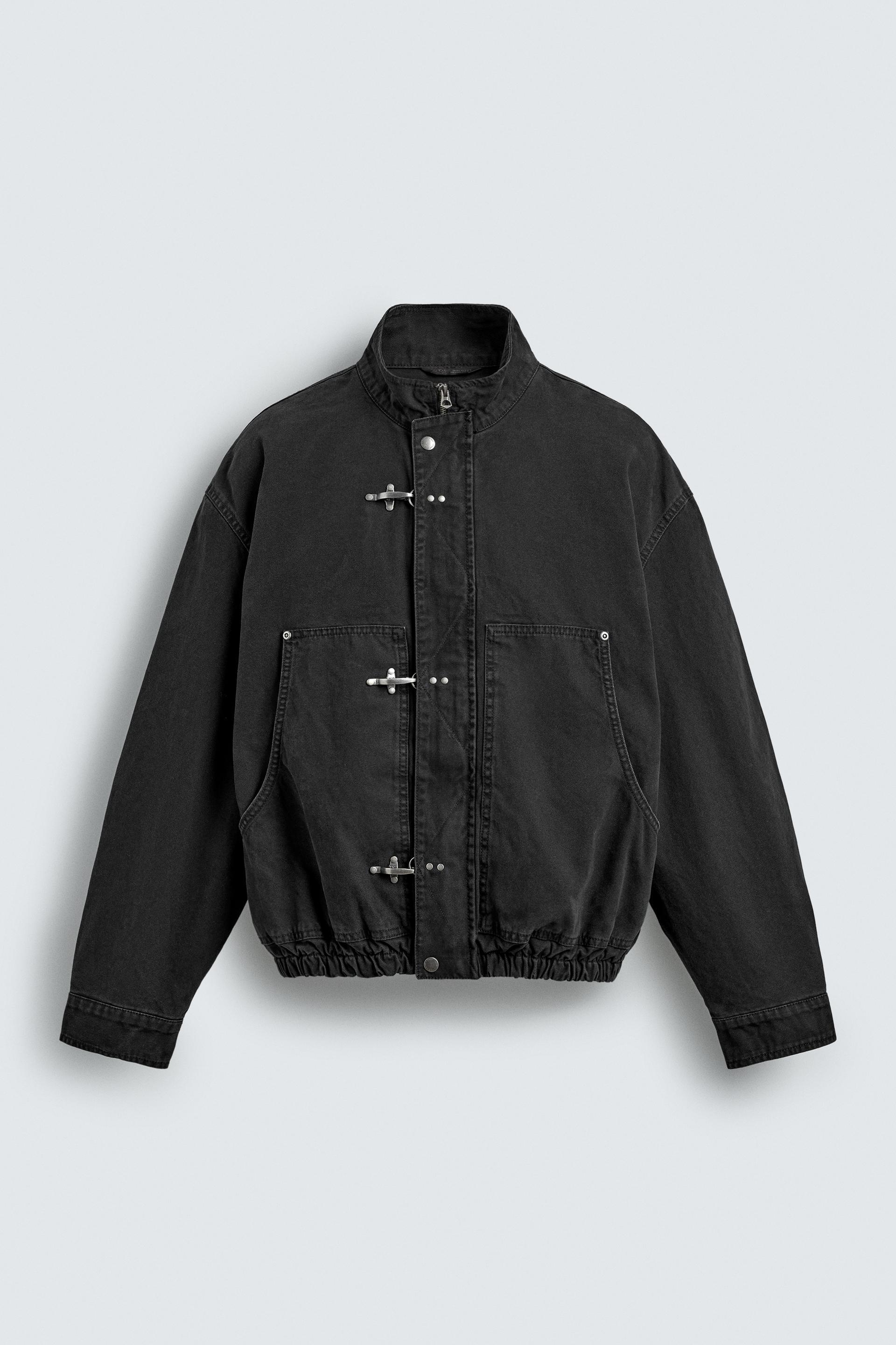 CROPPED FIT FIREMAN CLASP JACKET by ZARA