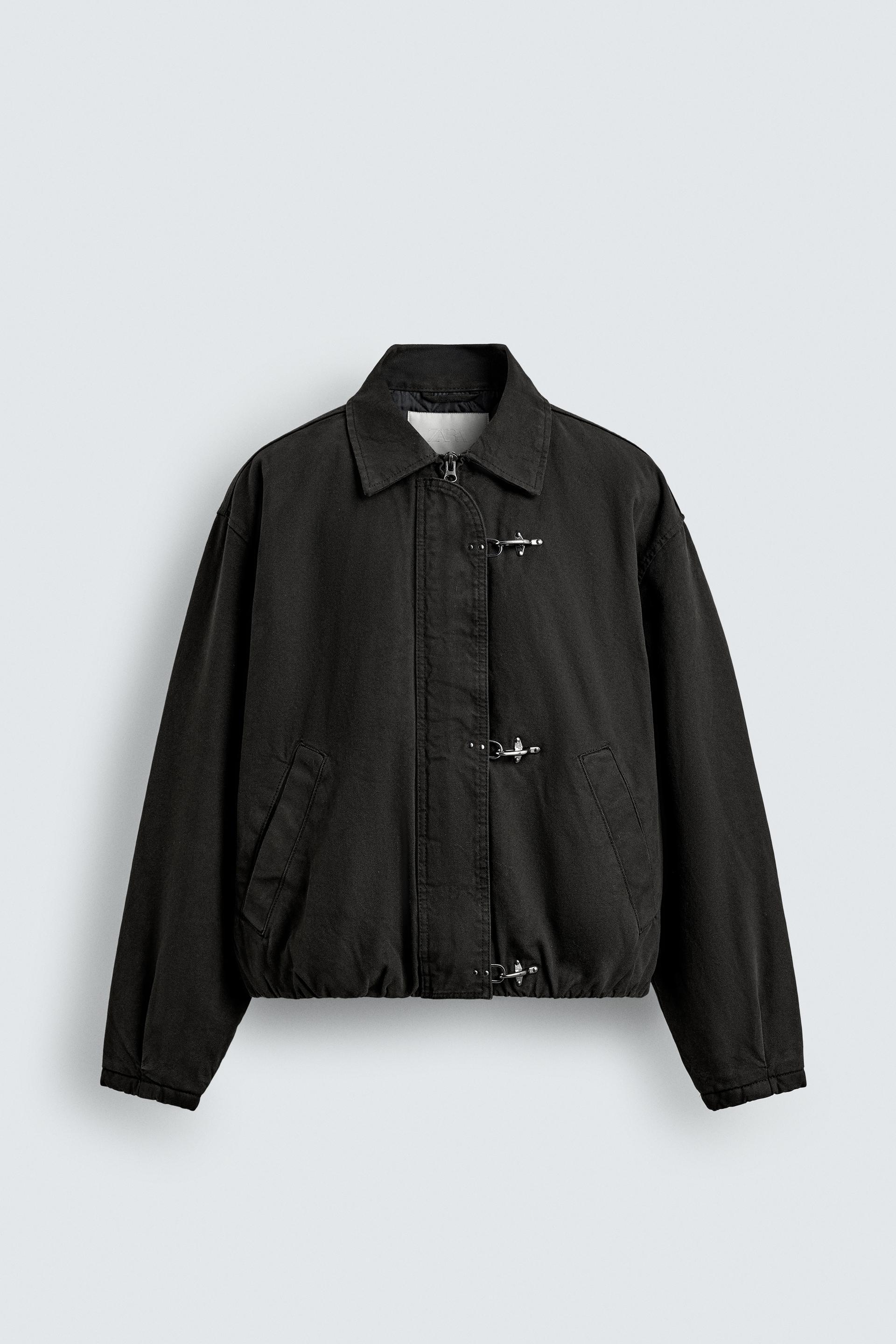 CROPPED FIT FIREMAN CLASP JACKET by ZARA