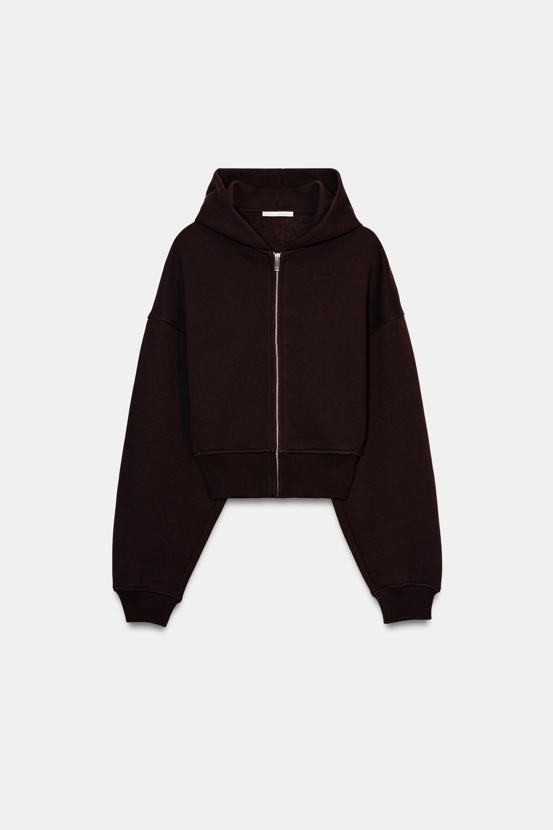 CROPPED HOODIE SWEAT-SHIRT by ZARA