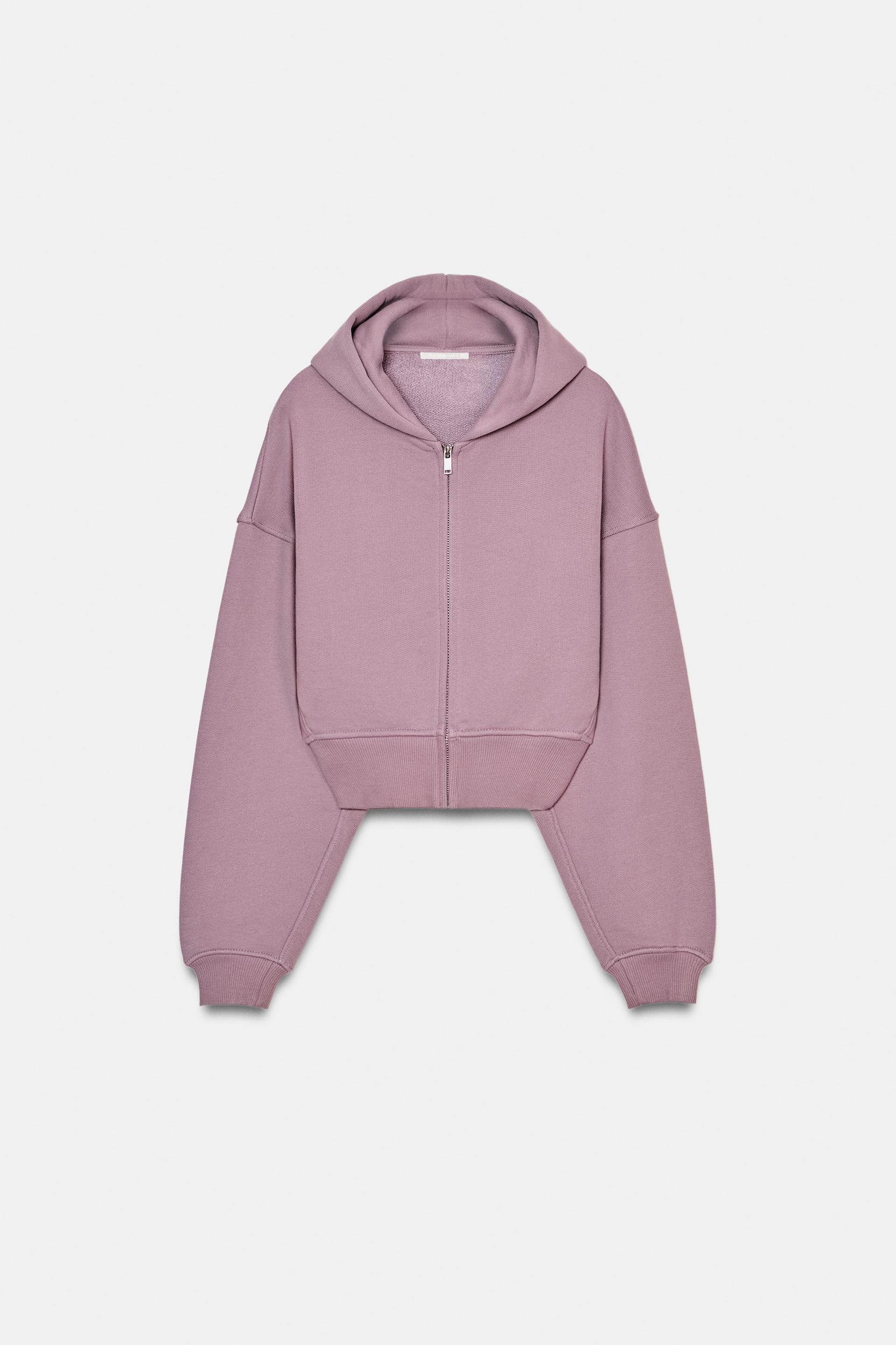 CROPPED HOODIE SWEAT-SHIRT by ZARA