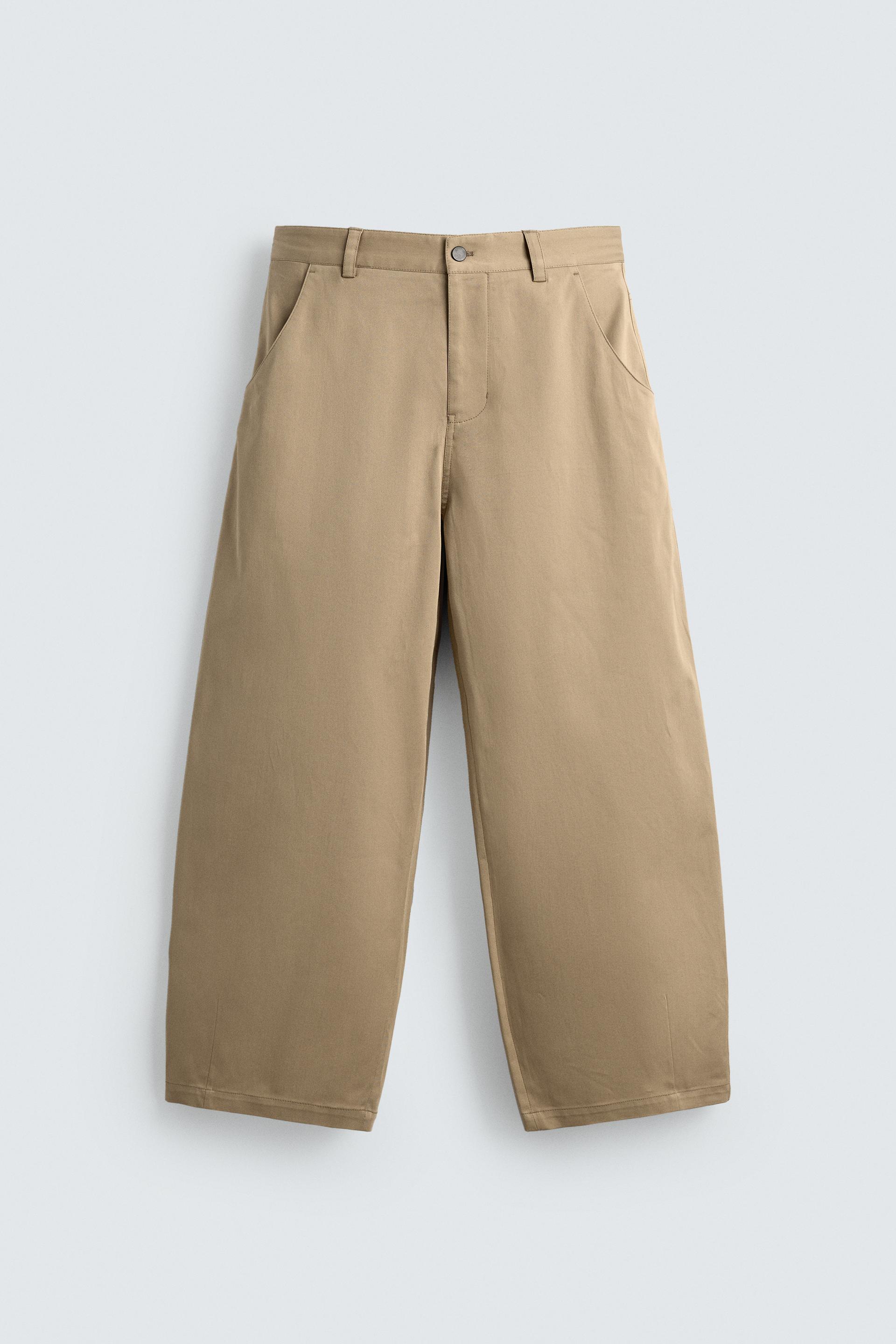 CROPPED WIDE FIT PANTS by ZARA