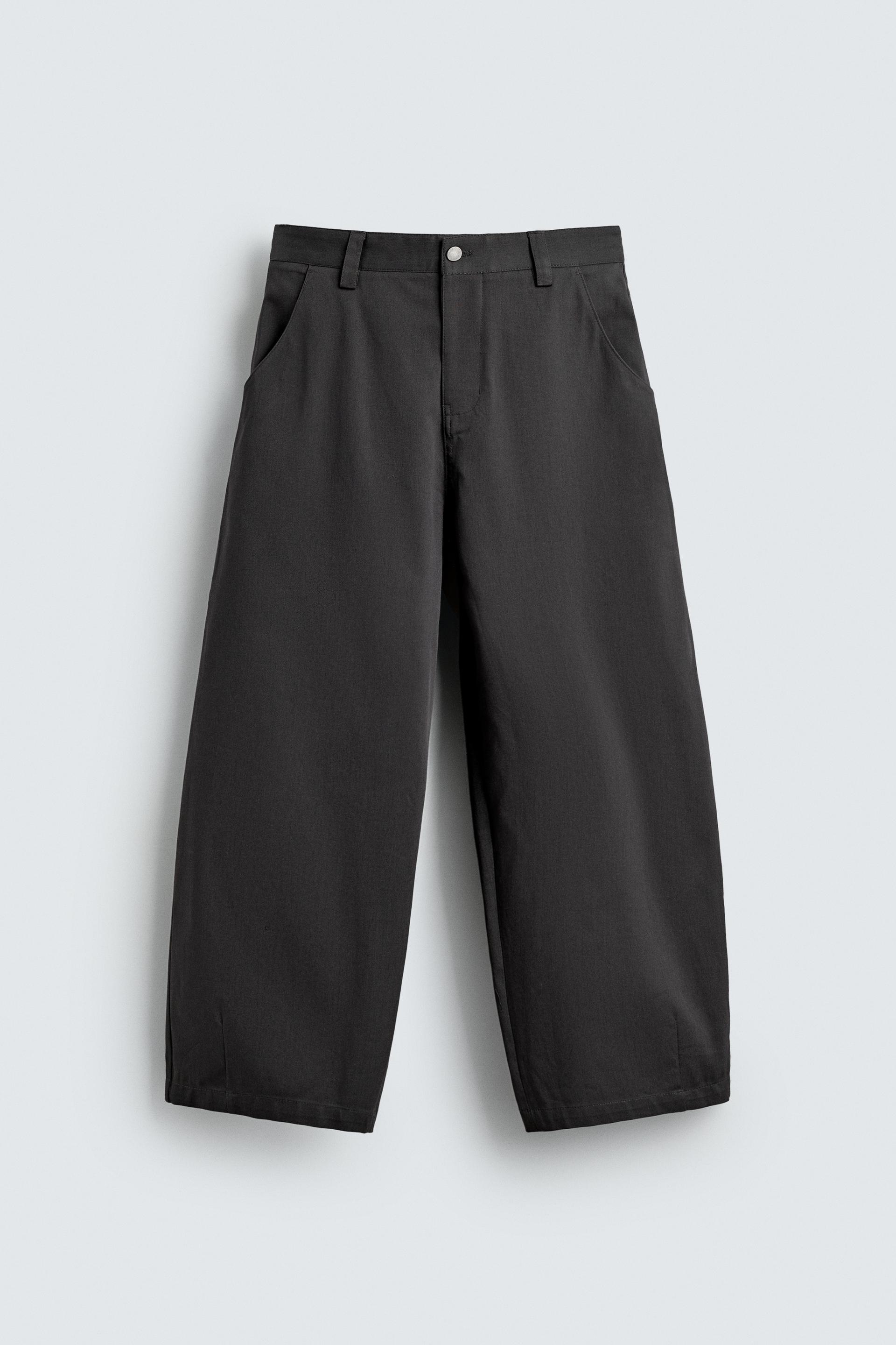 CROPPED WIDE FIT PANTS by ZARA