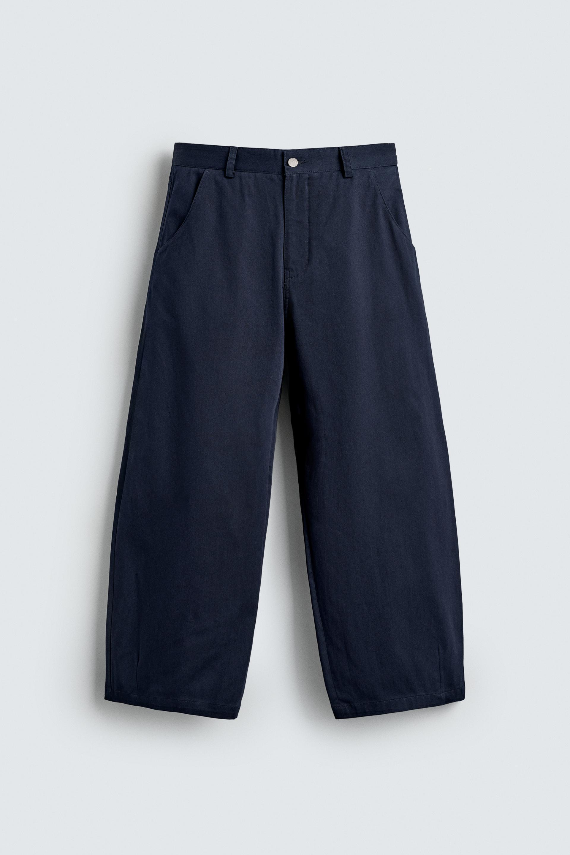 CROPPED WIDE FIT PANTS by ZARA