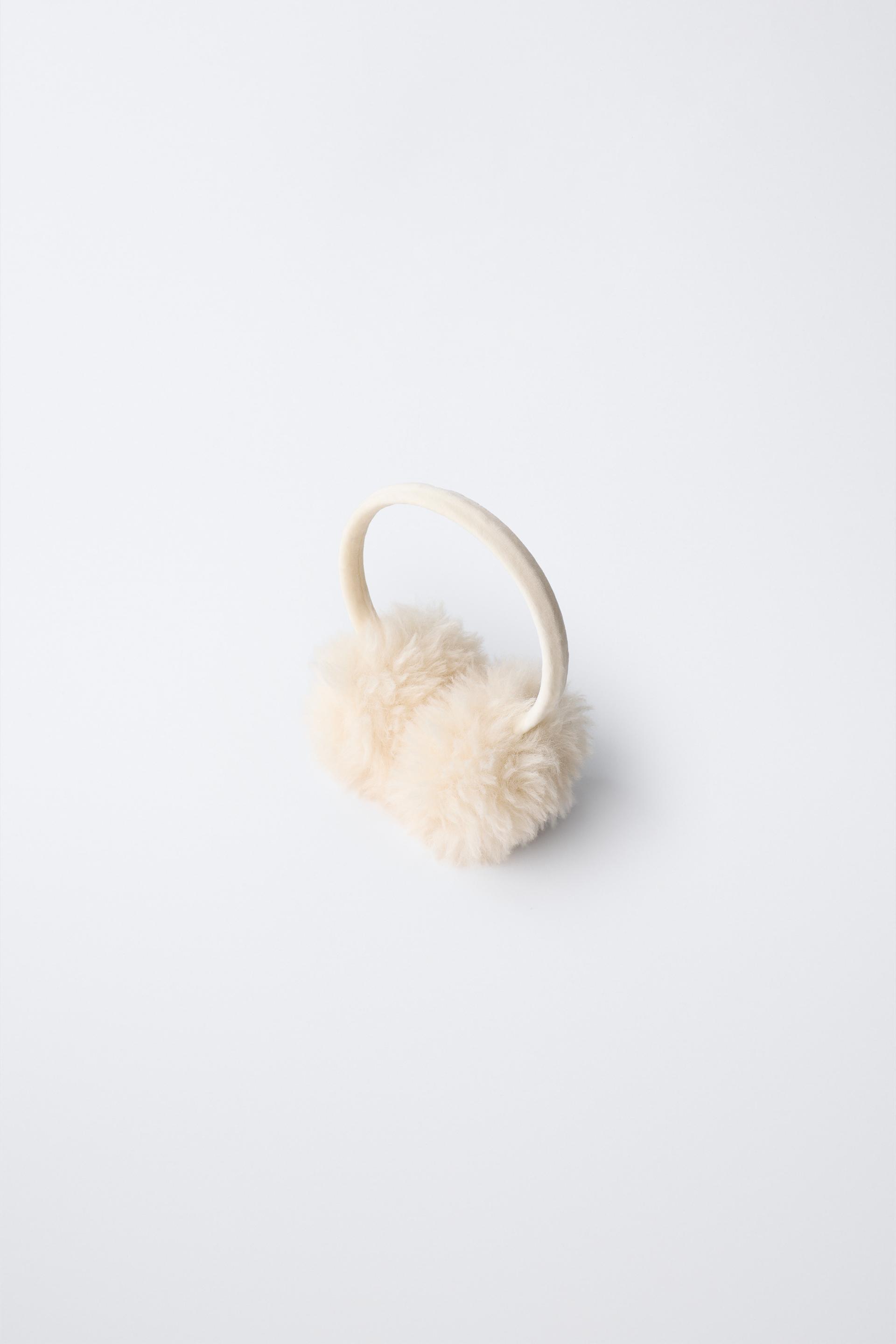 CURLY FAUX FUR EAR MUFFS SKI COLLECTION by ZARA