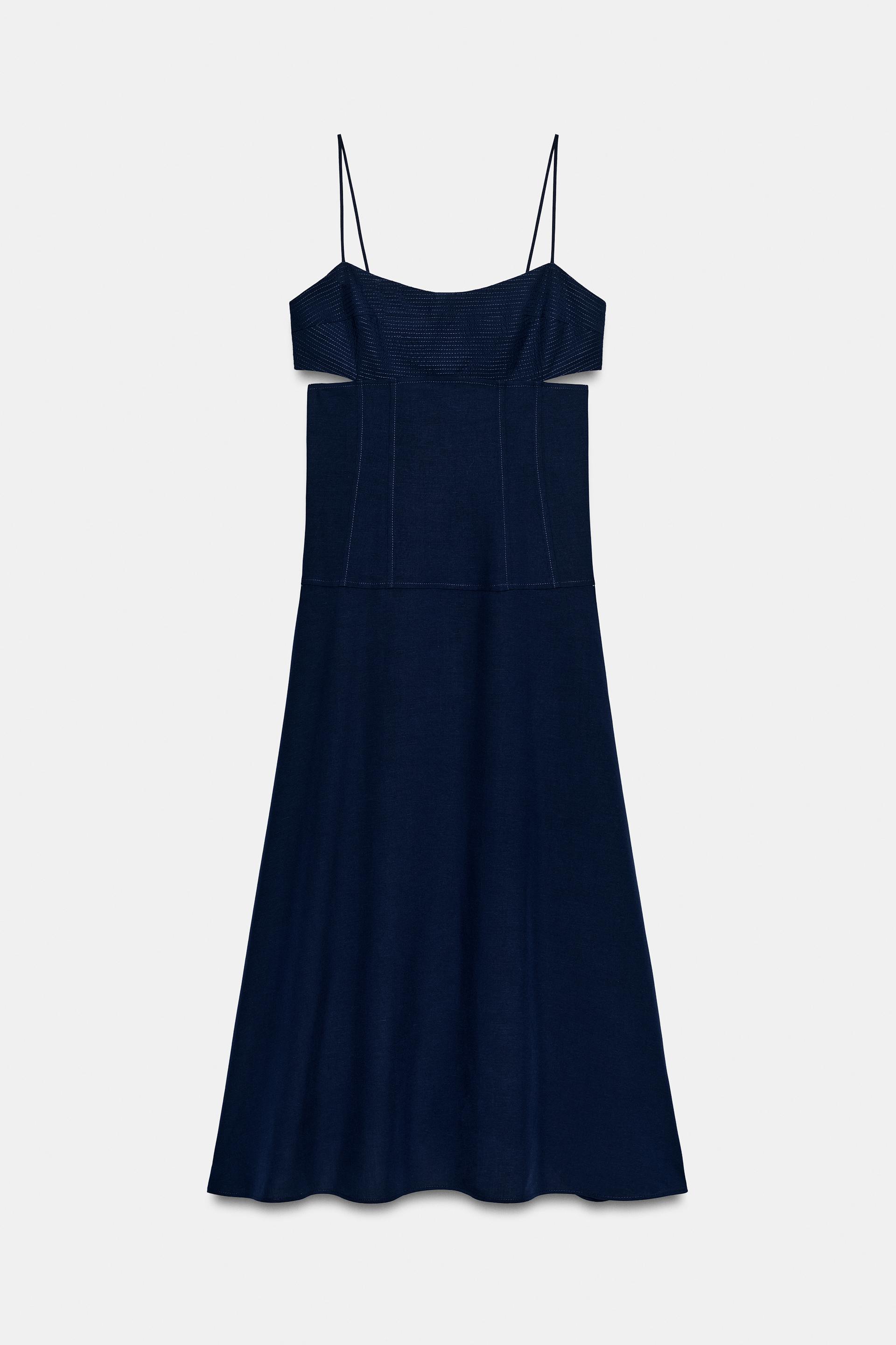 CUT OUT STRAPPY MIDI DRESS by ZARA